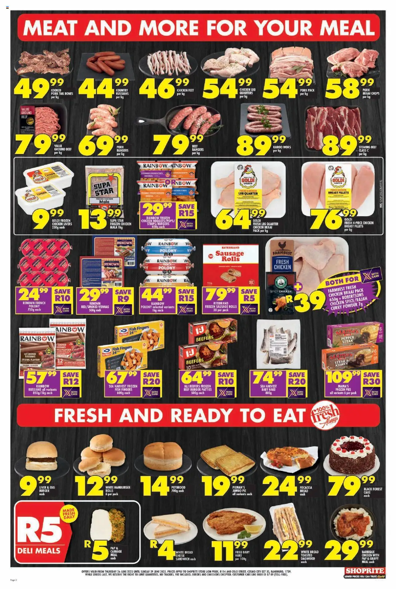 Shoprite Gauteng - Xtra Savings Grand Opening Lion Pride 26/06 - 29/06/2025 >> Catalogue - page 2