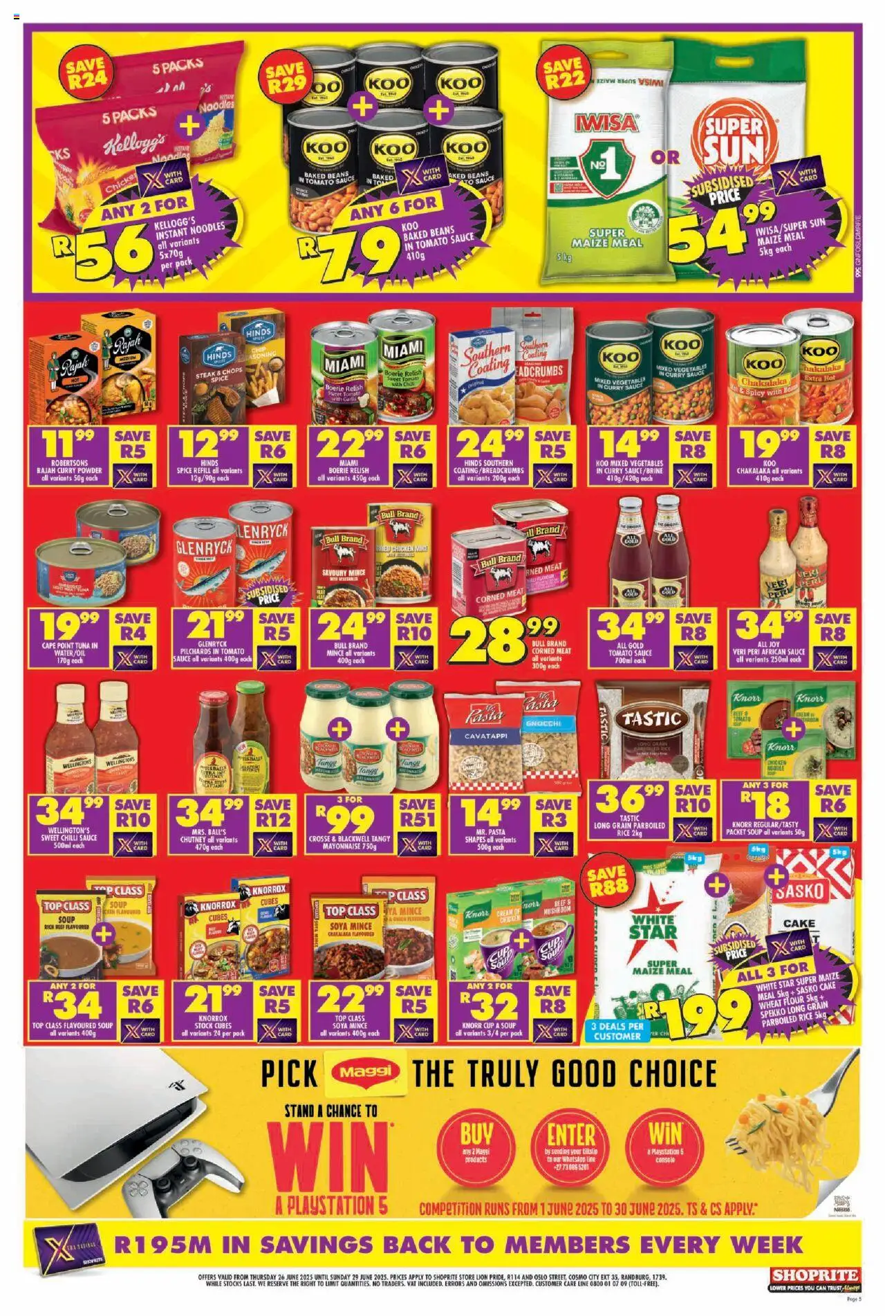 Shoprite Gauteng - Xtra Savings Grand Opening Lion Pride 26/06 - 29/06/2025 >> Catalogue - page 5