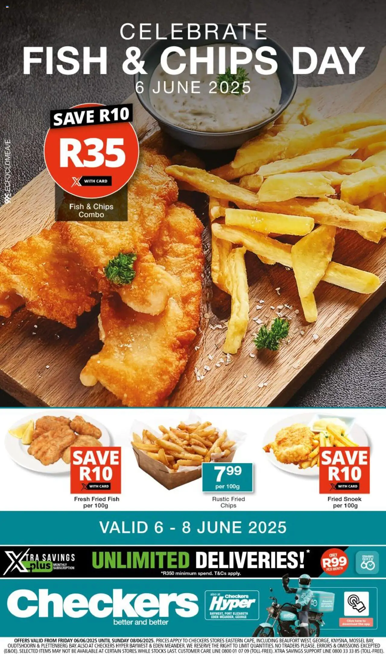 Checkers Eastern Cape - Fish & Chips Promotion 06/06 - 08/06/2025