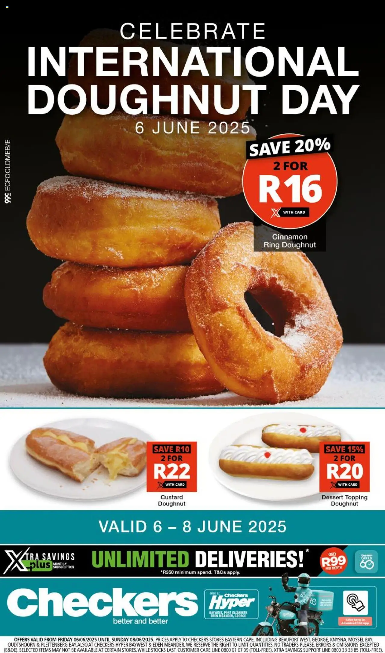 Checkers Eastern Cape - International Doughnut Day 06/06 - 08/06/2025 >> Catalogue