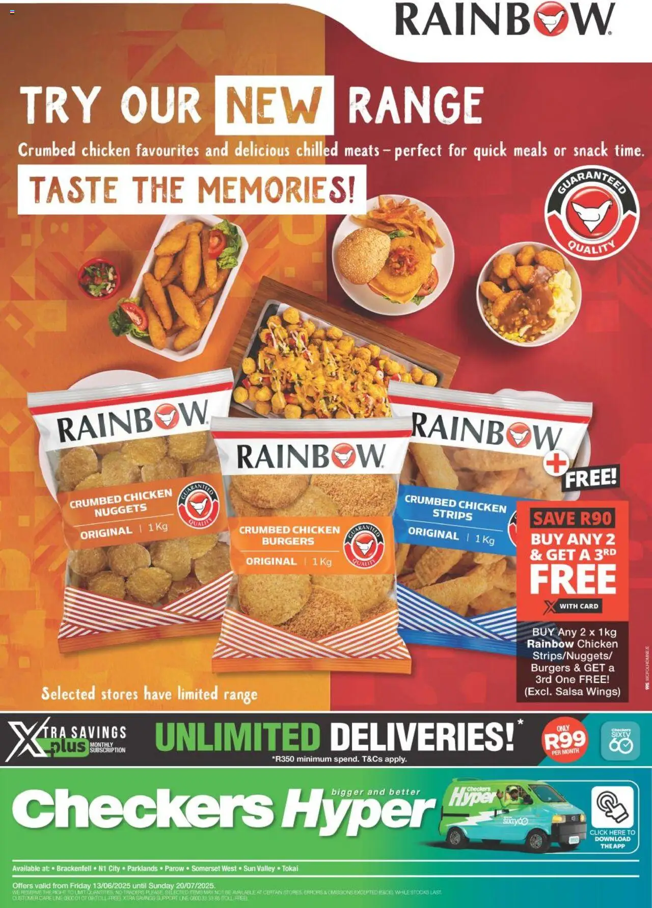 Checkers Western Cape - Hyper Rainbow Promotion 13/06 - 20/07/2025