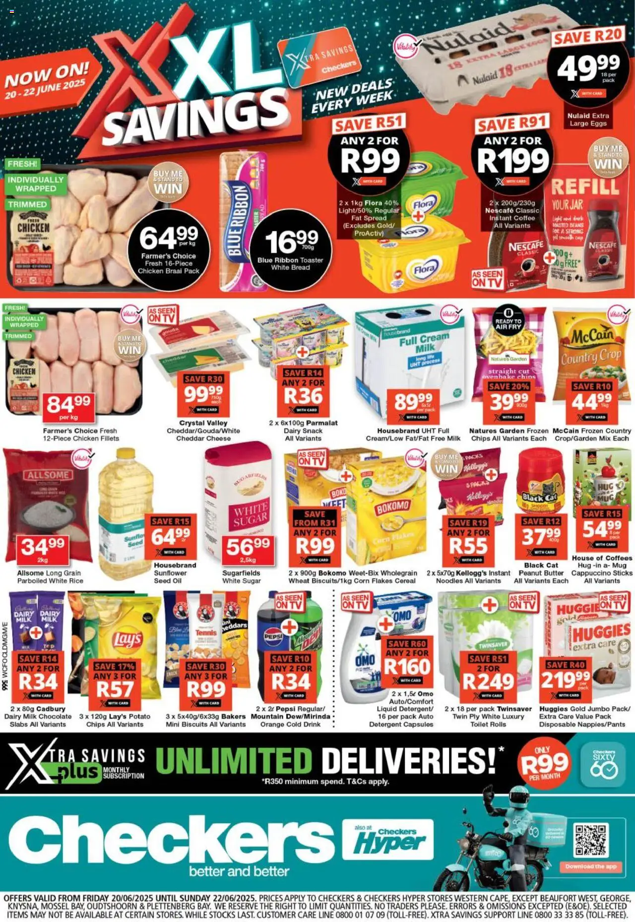 Checkers Western Cape - XXL Savings Deals 20/06 - 22/06/2025