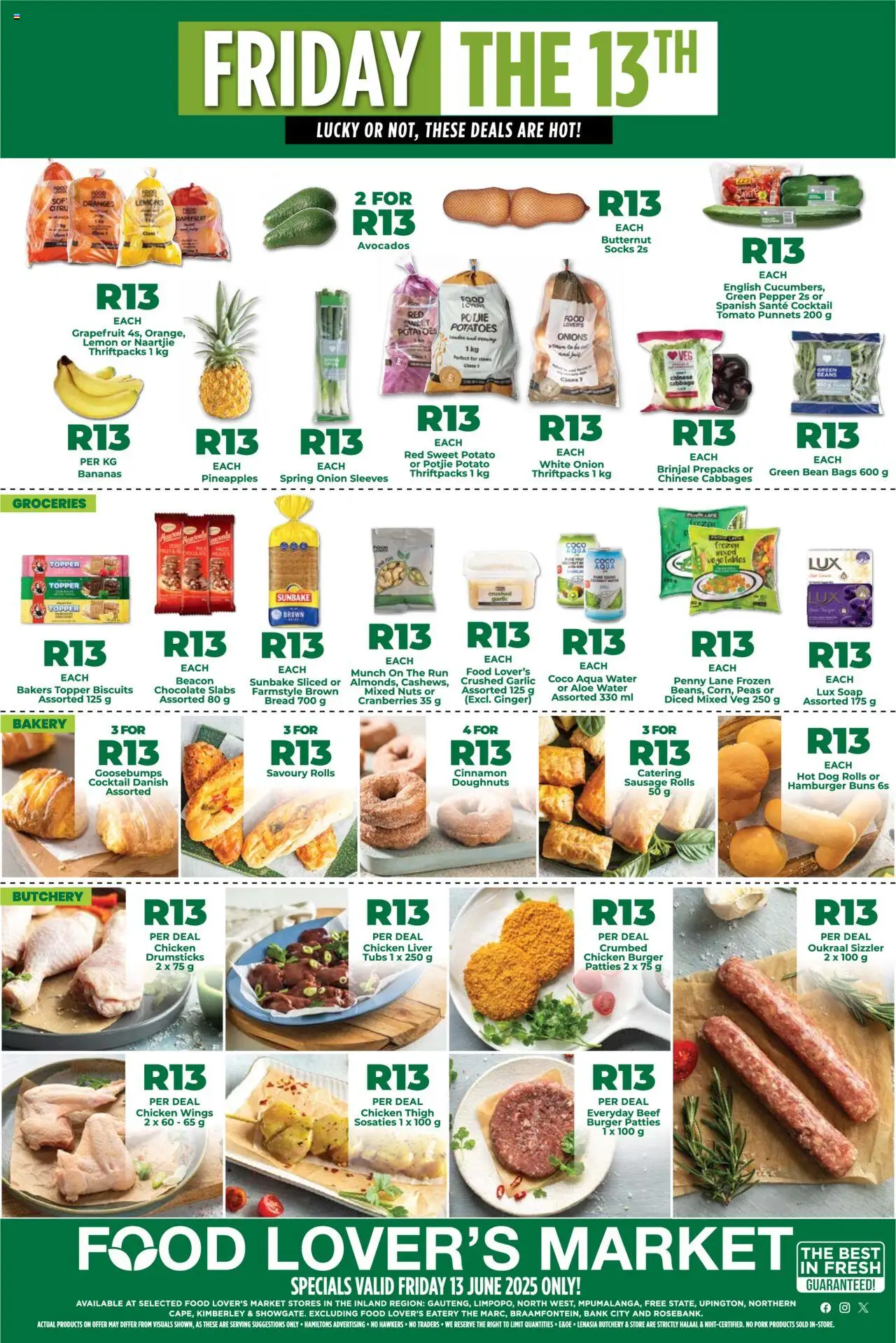 Food Lover's Market Inland Provinces - One Day Specials from 13/06 - 13/06/2025
