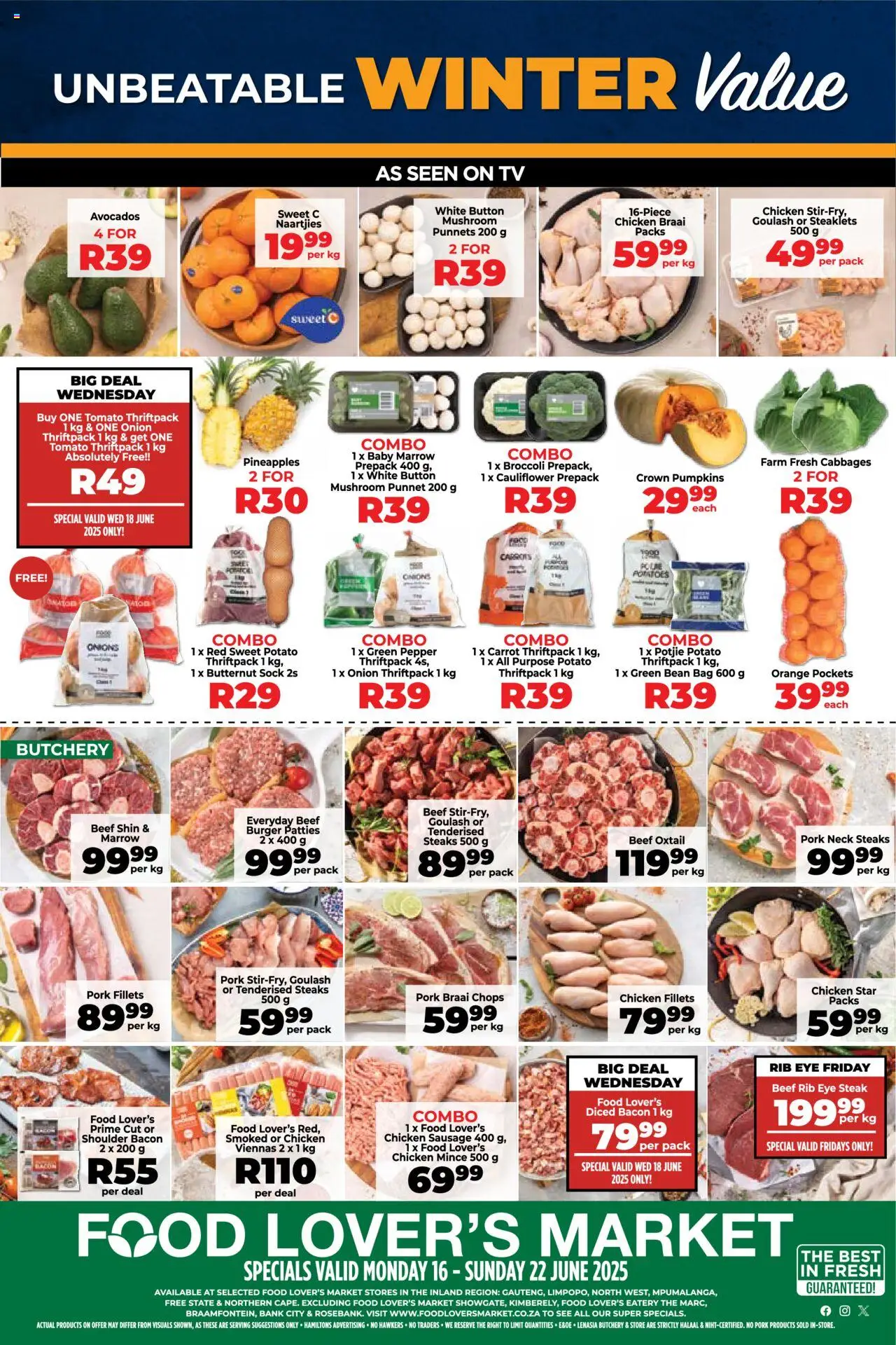 Food Lover's Market Inland Provinces - Winter Value from 16/06 - 22/06/2025