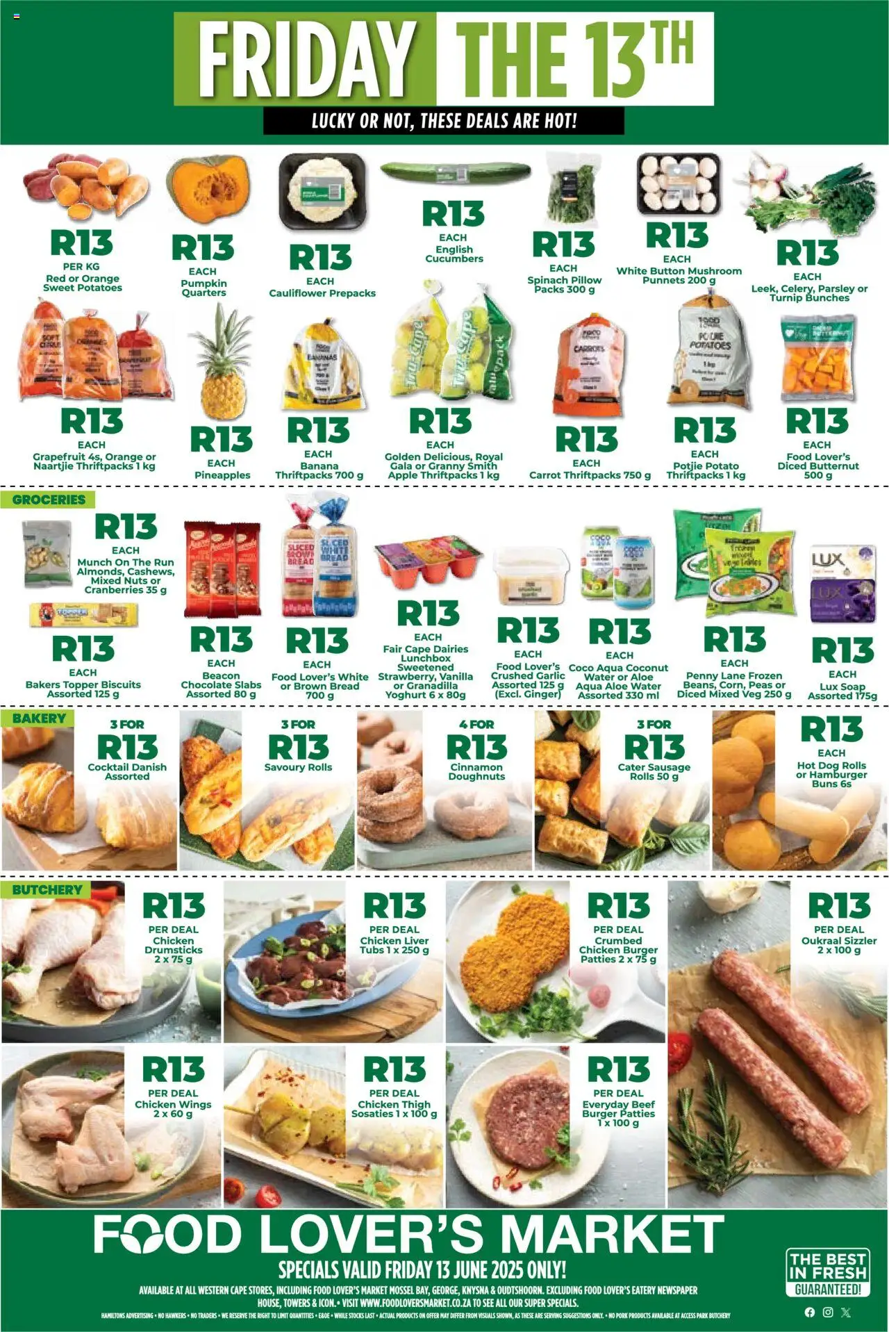 Food Lover's Market Western Cape - One Day Specials from 13/06 - 13/06/2025
