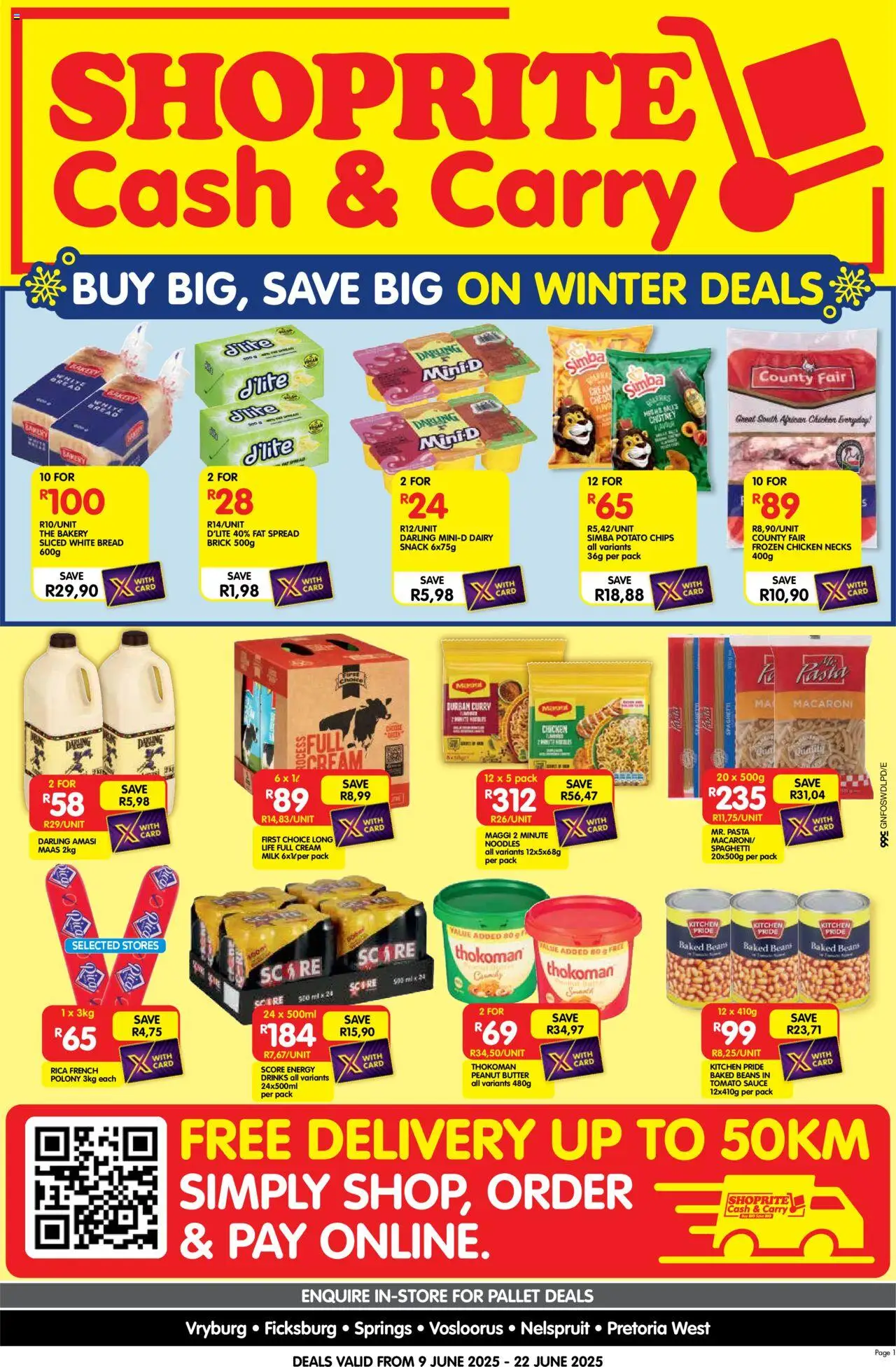 Shoprite Gauteng - Cash & Carry Mid-Month Deals Selected Stores 09/06 - 22/06/2025
