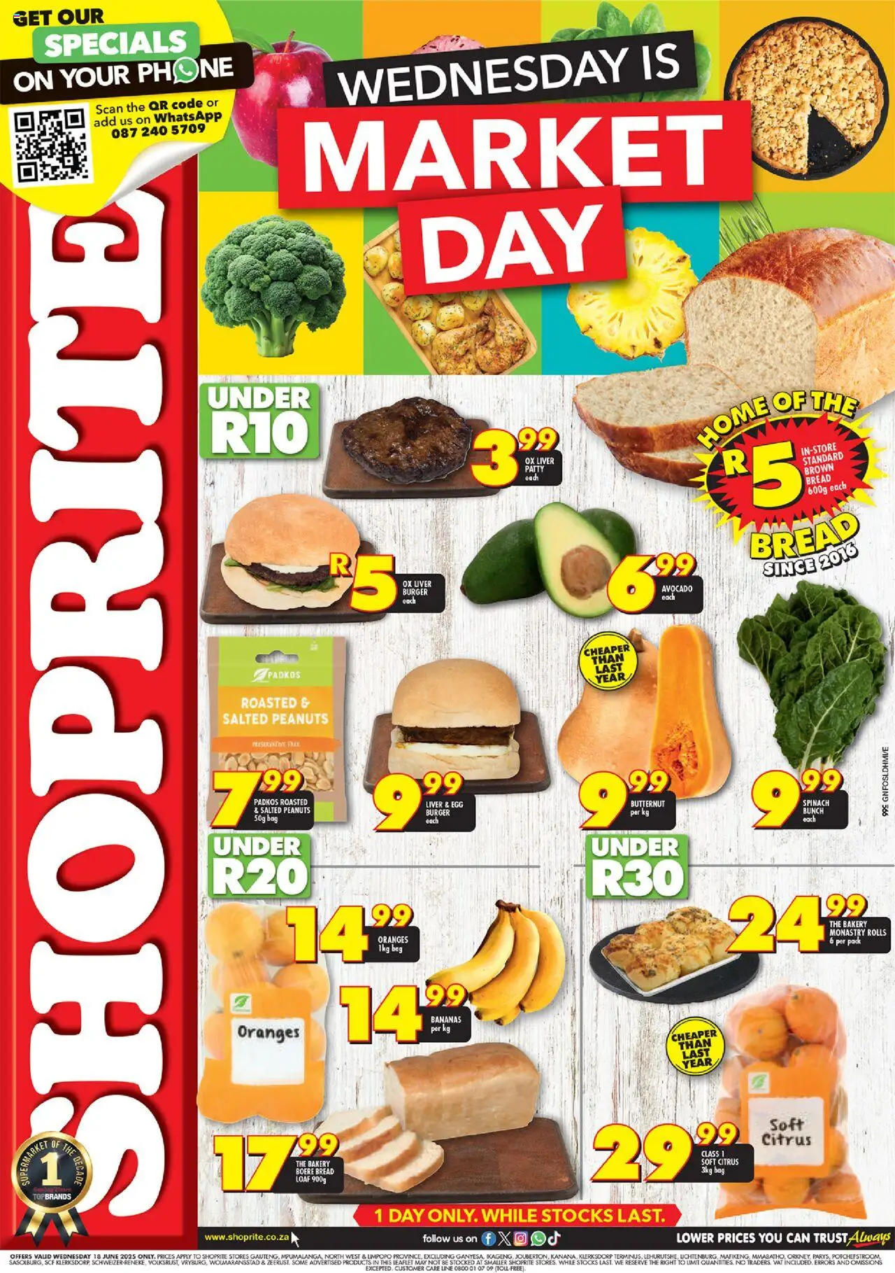 Shoprite Gauteng - Market Day Deals 18/06 - 18/06/2025
