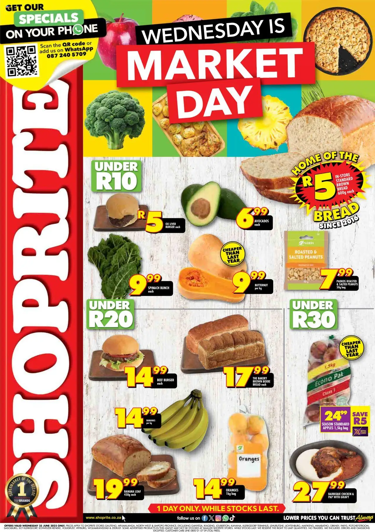 Shoprite Gauteng - Market Day Deals 25/06 - 25/06/2025 >> Catalogue