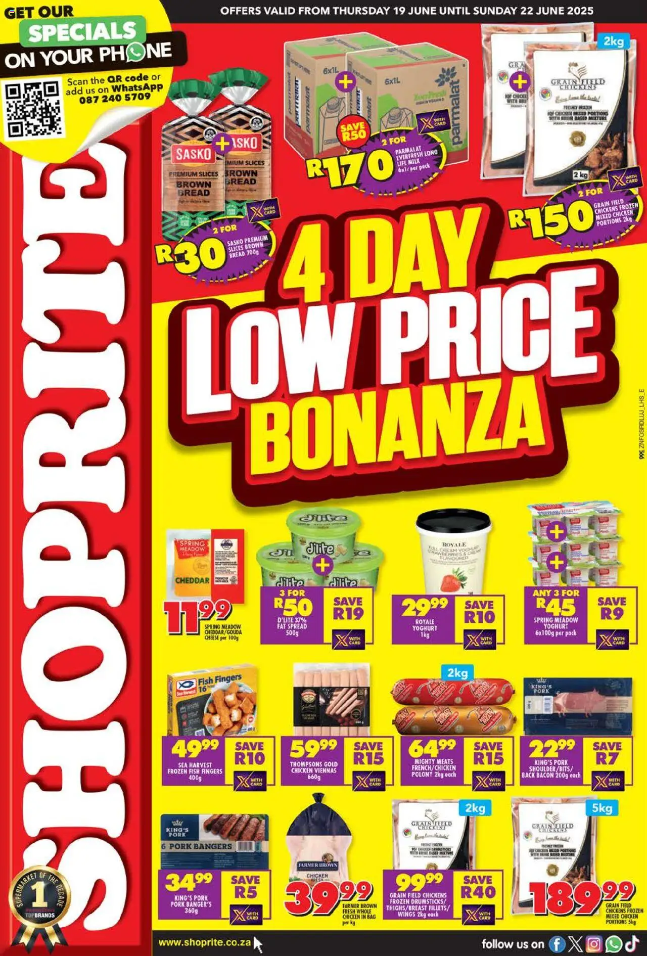 Shoprite KwaZulu-Natal - Low Price Bonanza 19/06 - 22/06/2025