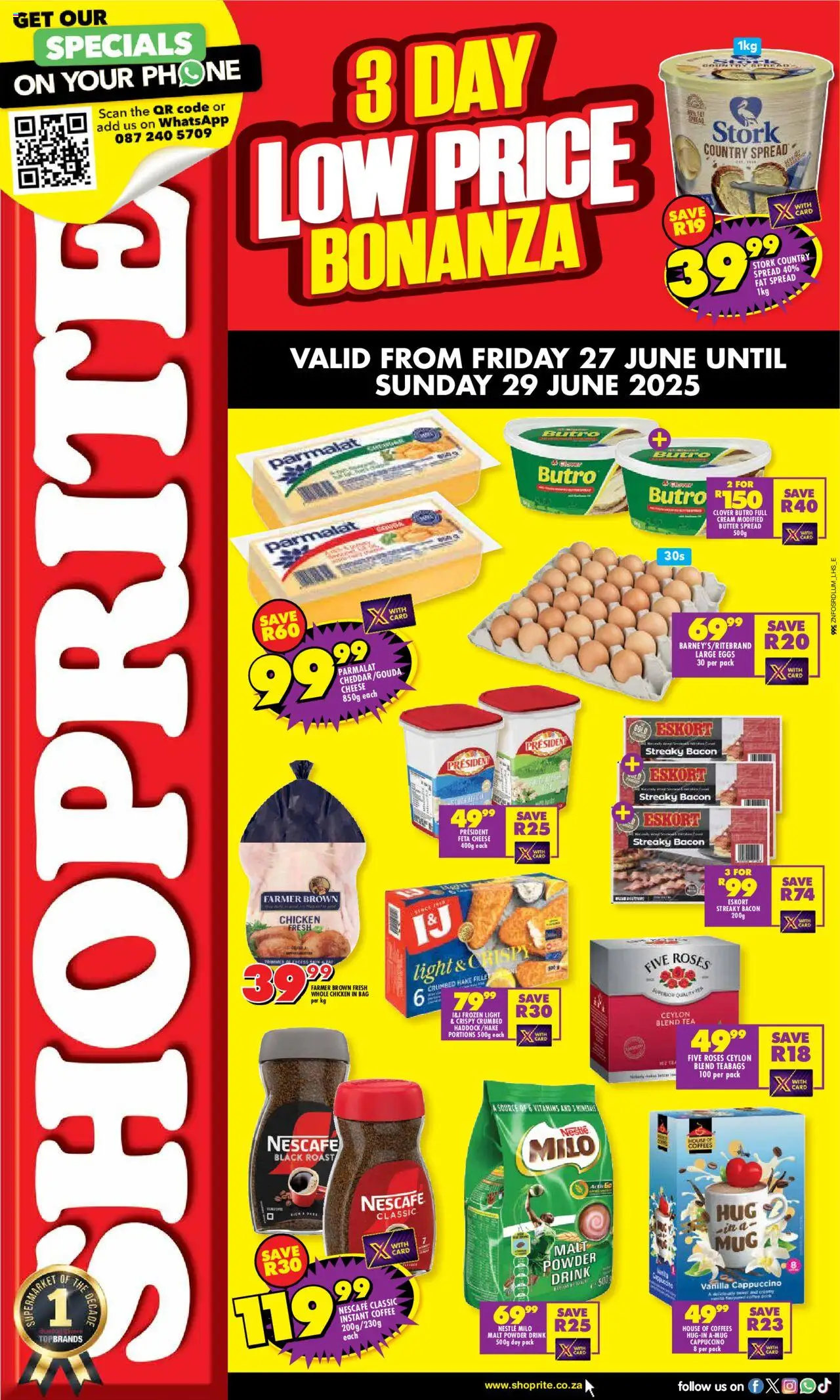 Shoprite KwaZulu-Natal - Low Price Bonanza Exclusive 27/06 - 29/06/2025 >> Catalogue