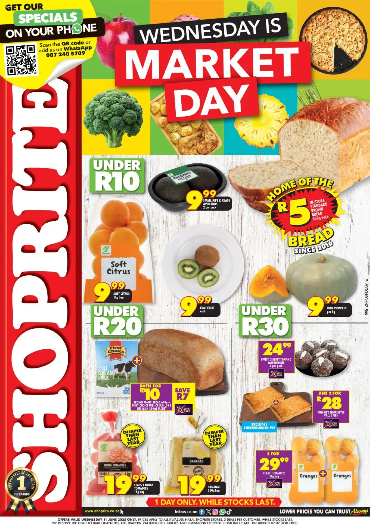 Shoprite KwaZulu-Natal - Market Day Deals 11/06 - 11/06/2025
