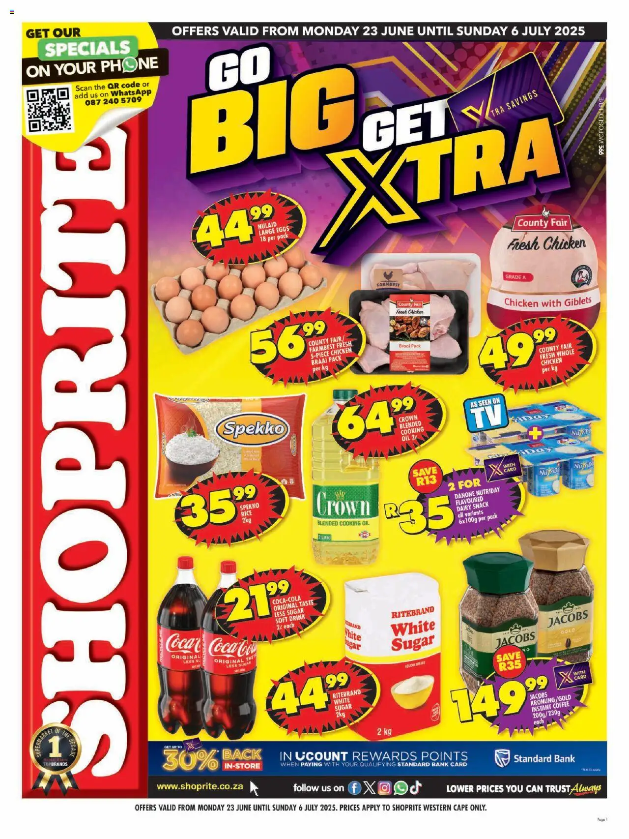 Shoprite Western Cape - Xtra Savings Exclusive 23/06 - 06/07/2025 >> Catalogue