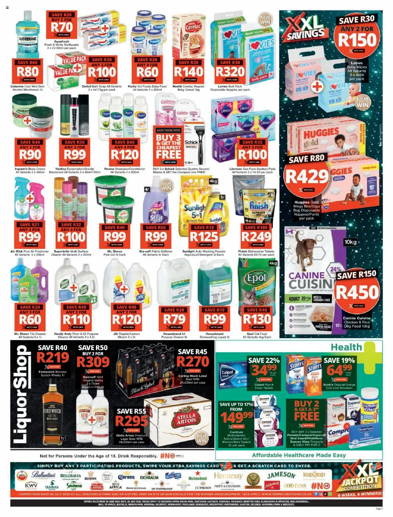 Checkers Gauteng - Hyper XXL Savings 30/06 - 20/07/2025 >> Catalogue - page 3