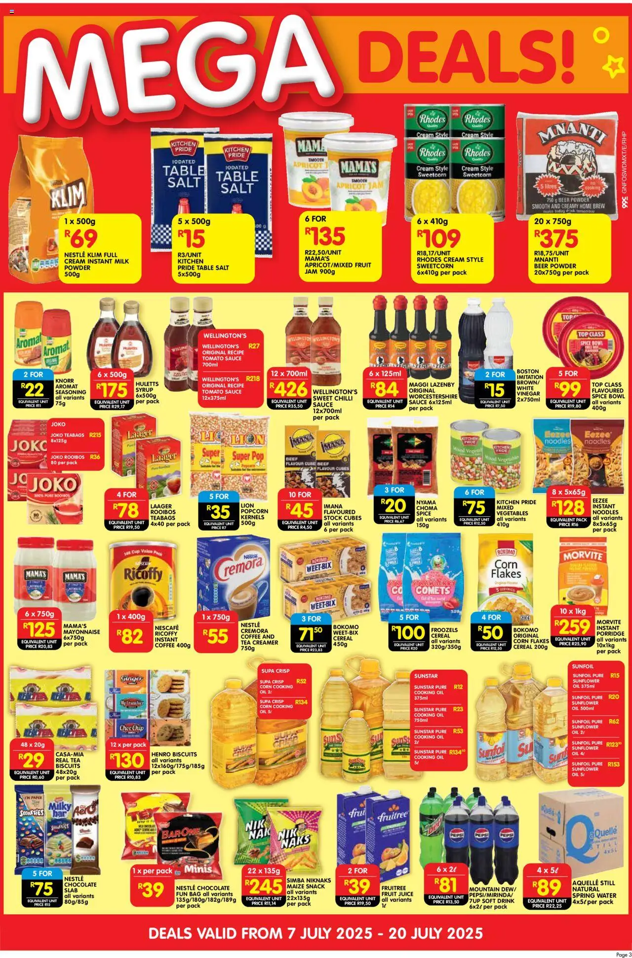 Shoprite Gauteng - Cash & Carry Mid-Month Deals Selected Stores 07/07 - 20/07/2025 >> Catalogue - page 3