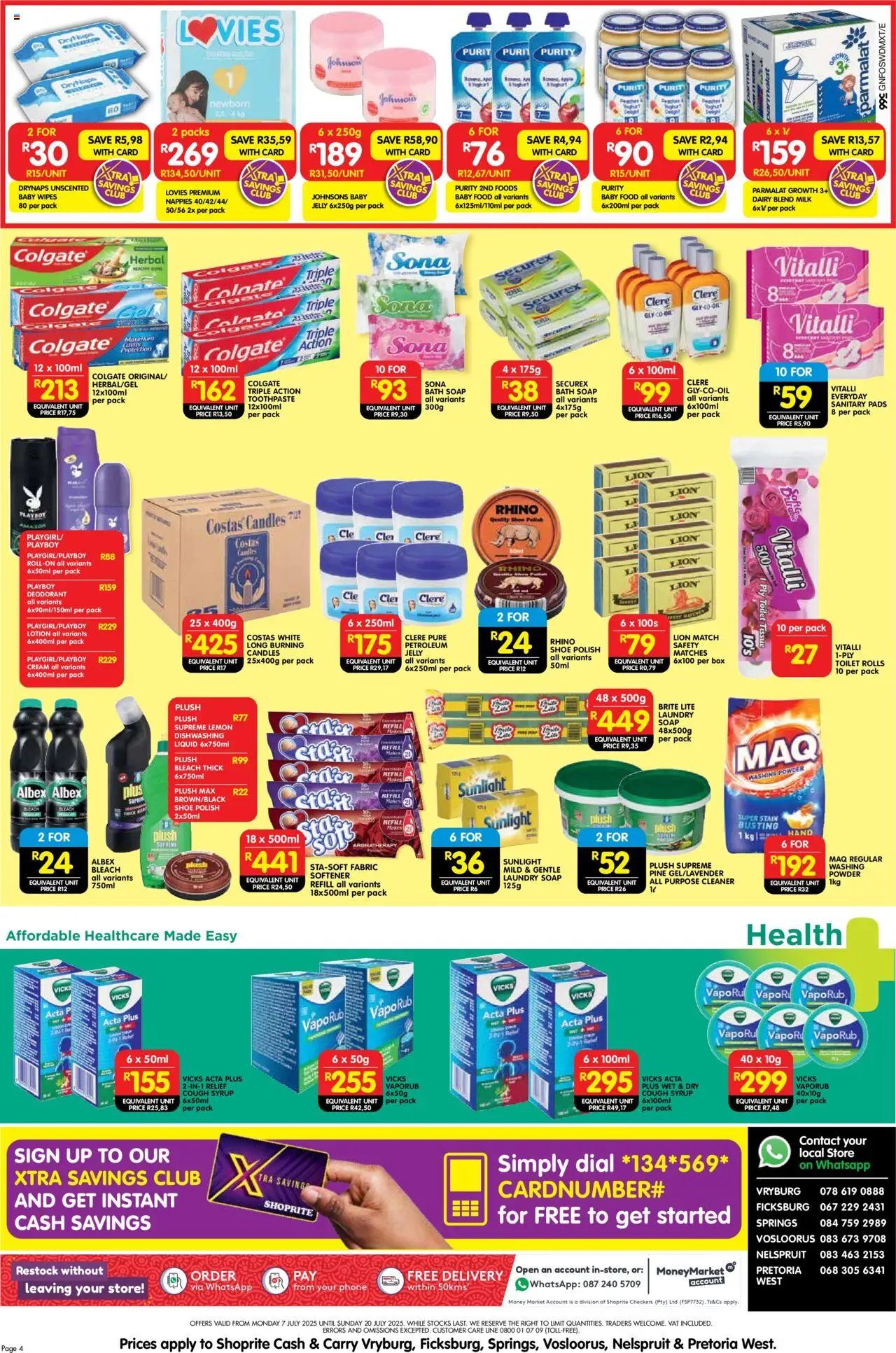 Shoprite Gauteng - Cash & Carry Mid-Month Deals Selected Stores 07/07 - 20/07/2025 >> Catalogue - page 4