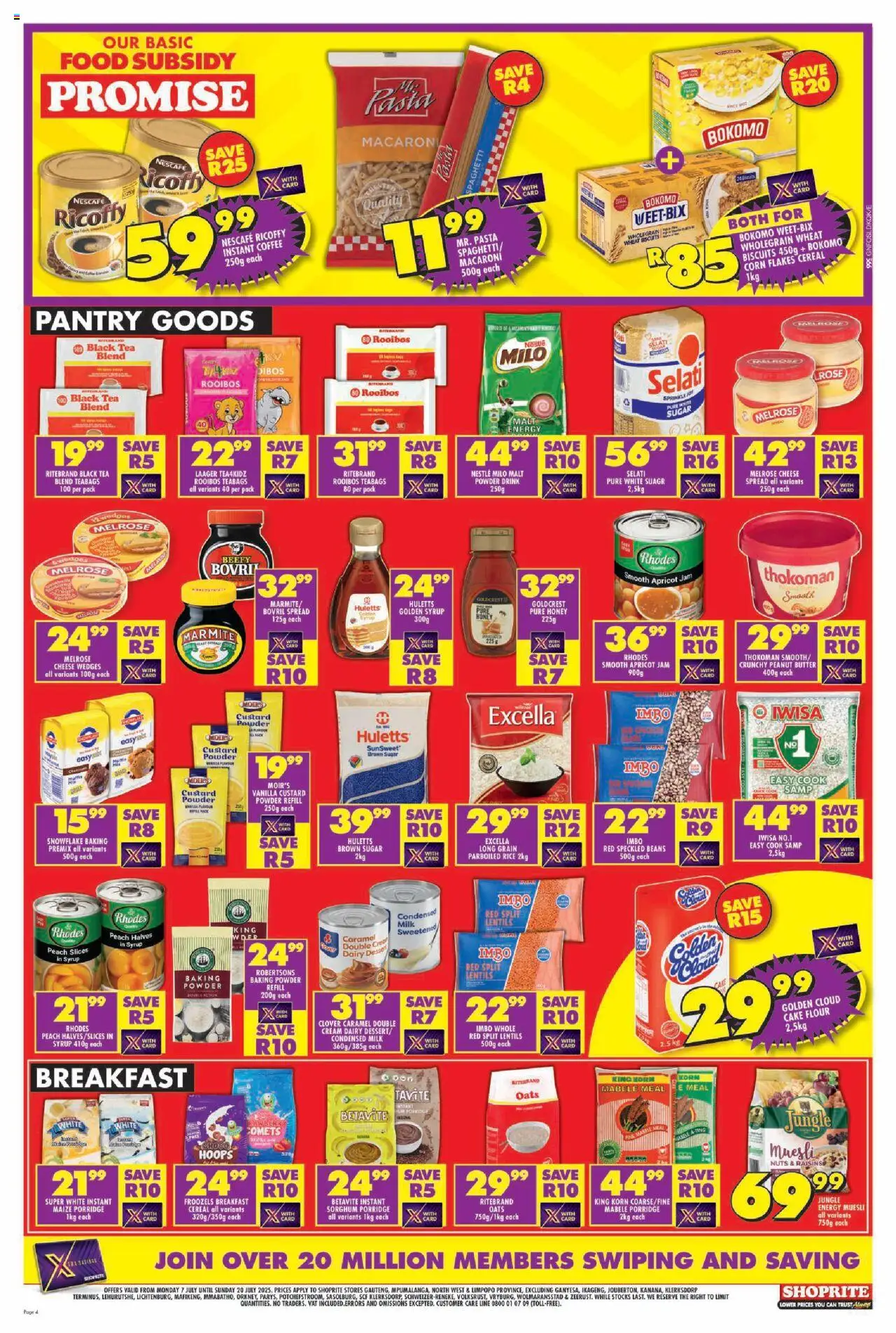 Shoprite Gauteng - Xtra Savings 07/07 - 20/07/2025 >> Catalogue - page 4