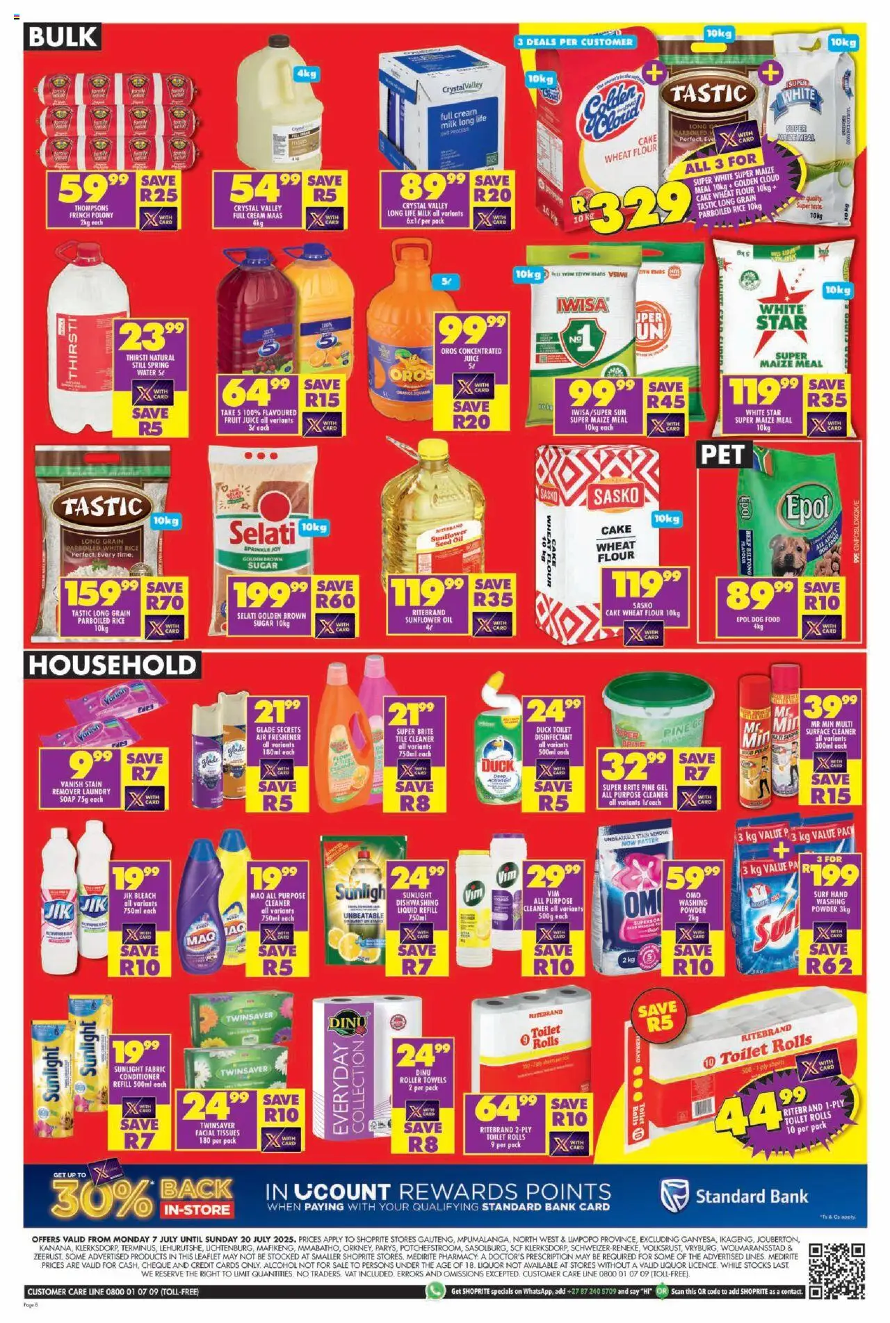 Shoprite Gauteng - Xtra Savings 07/07 - 20/07/2025 >> Catalogue - page 8