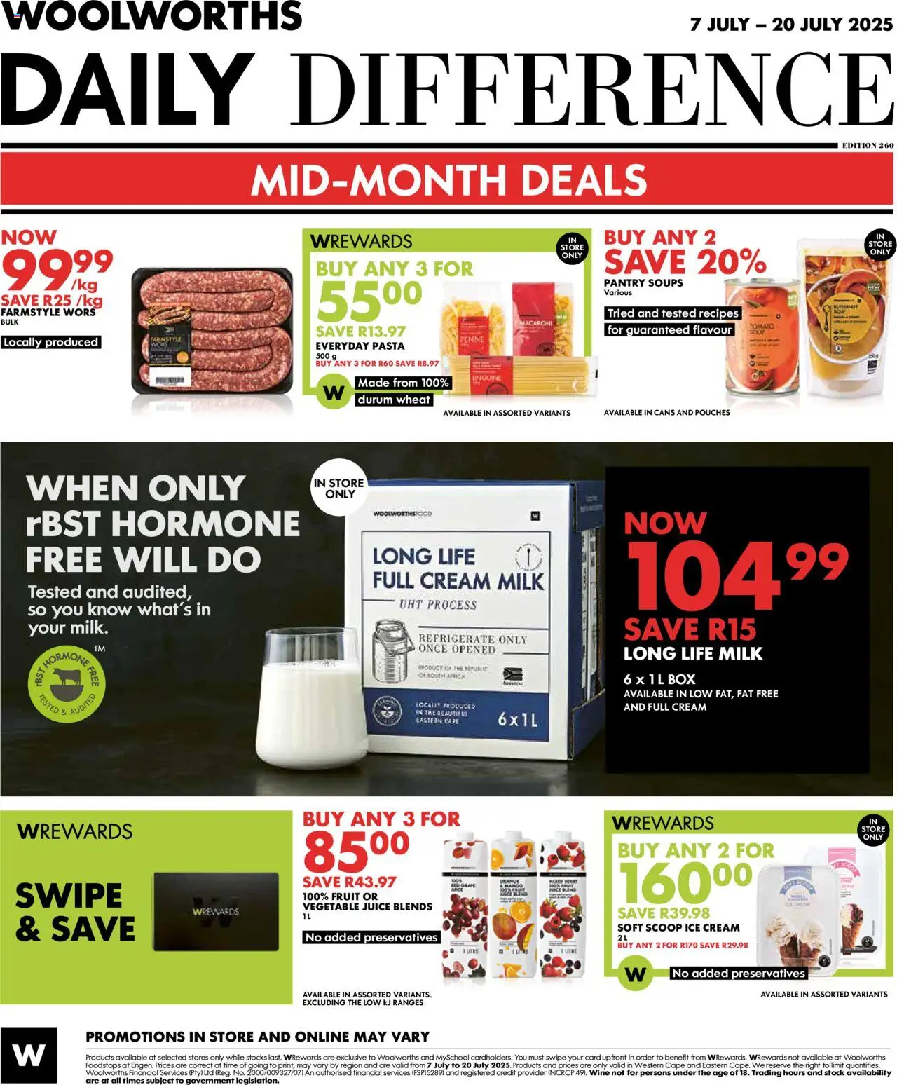 Woolworths Daily Difference - Western Cape from 07/07 - 20/07/2025 > Promotions - page 8