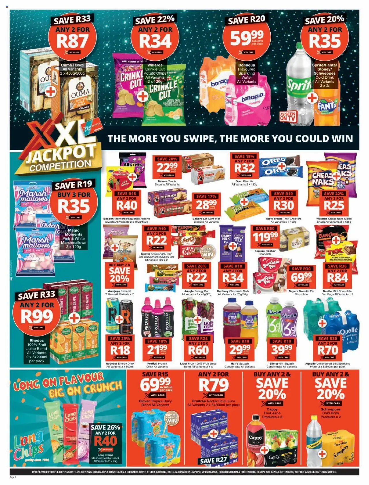 Checkers Gauteng - XXL Savings Week 6 Deals 14/07 - 20/07/2025 >> Catalogue - page 6
