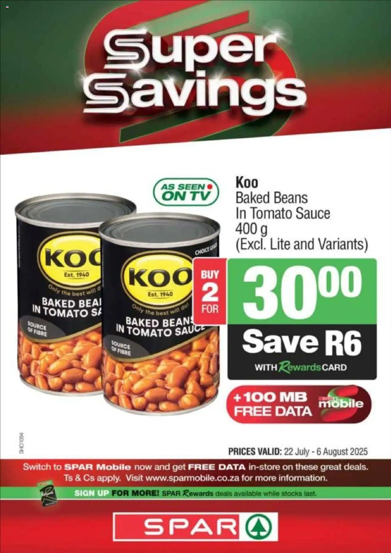 Spar Kwazulu-Natal - Weekly Specials from 22/07 - 06/08/2025 > Promotions - page 13