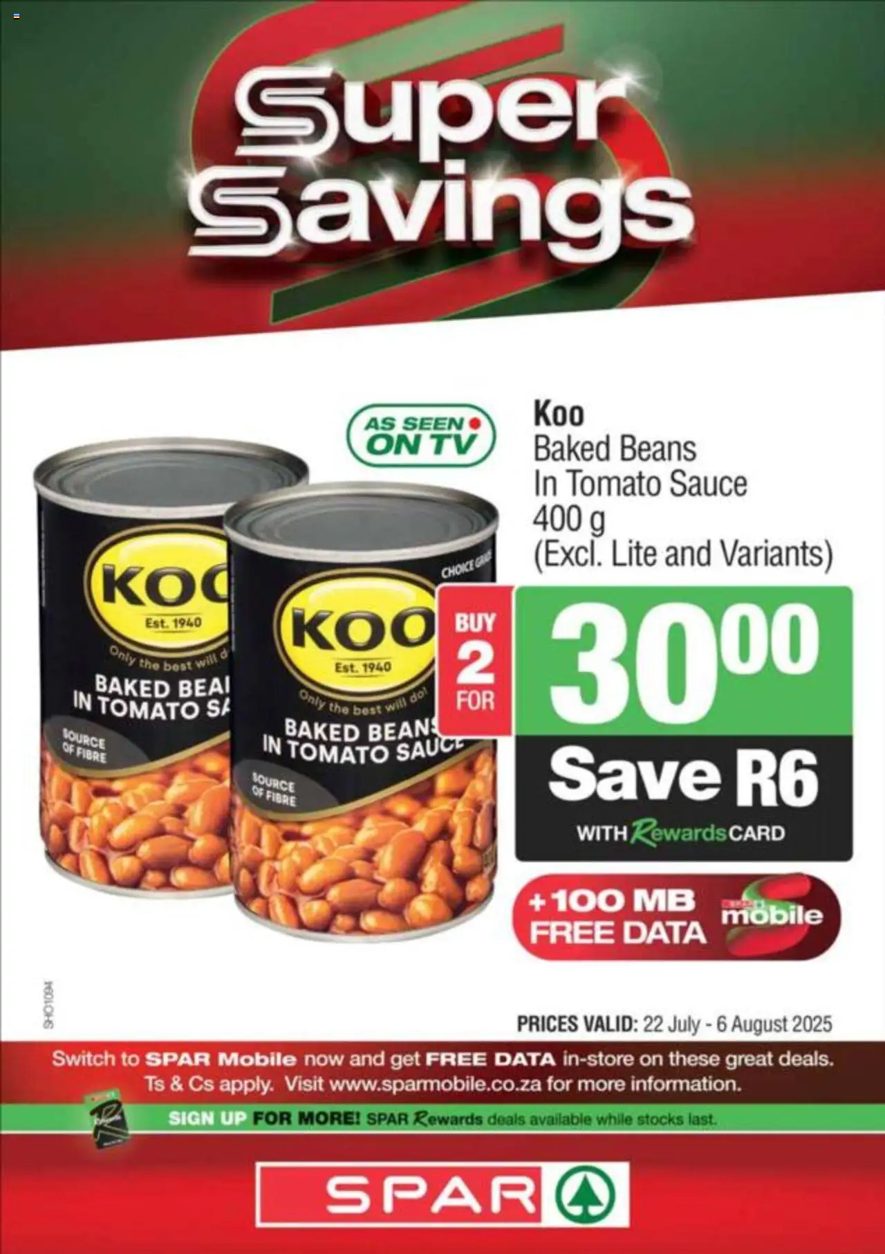 Spar Specials from 22/07 - 06/08/2025 > Promotions - page 11