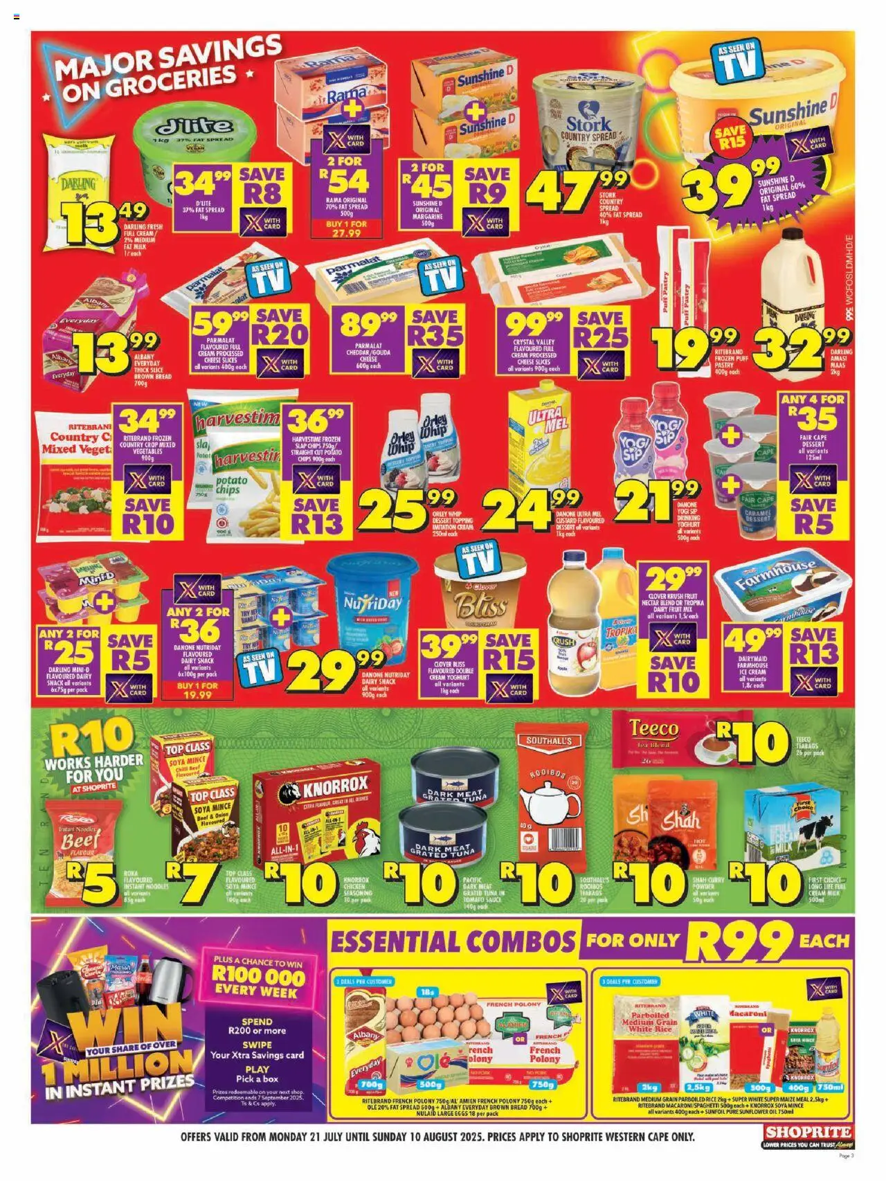 Shoprite Western Cape - Major Deals Extra 21/07 - 10/08/2025 >> Catalogue - page 3