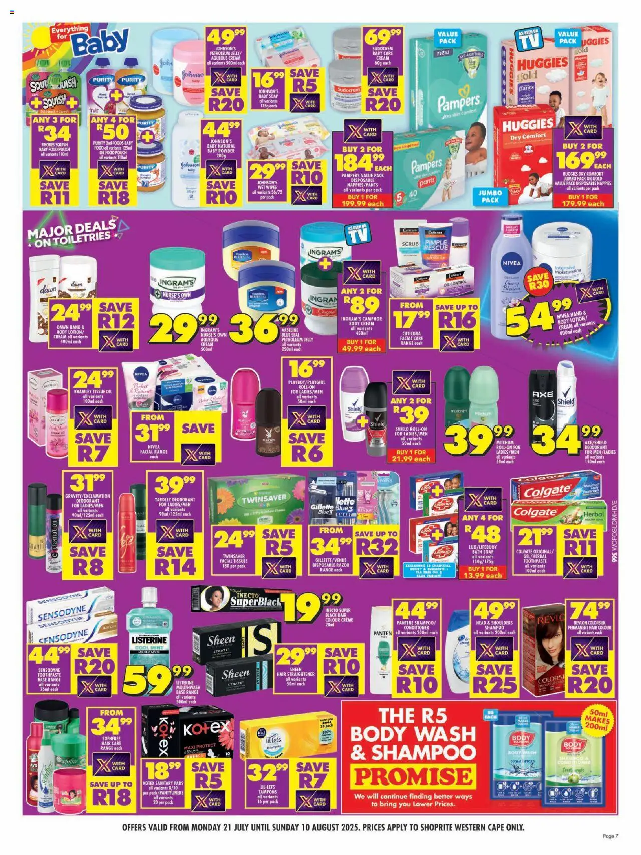 Shoprite Western Cape - Major Deals Extra 21/07 - 10/08/2025 >> Catalogue - page 7