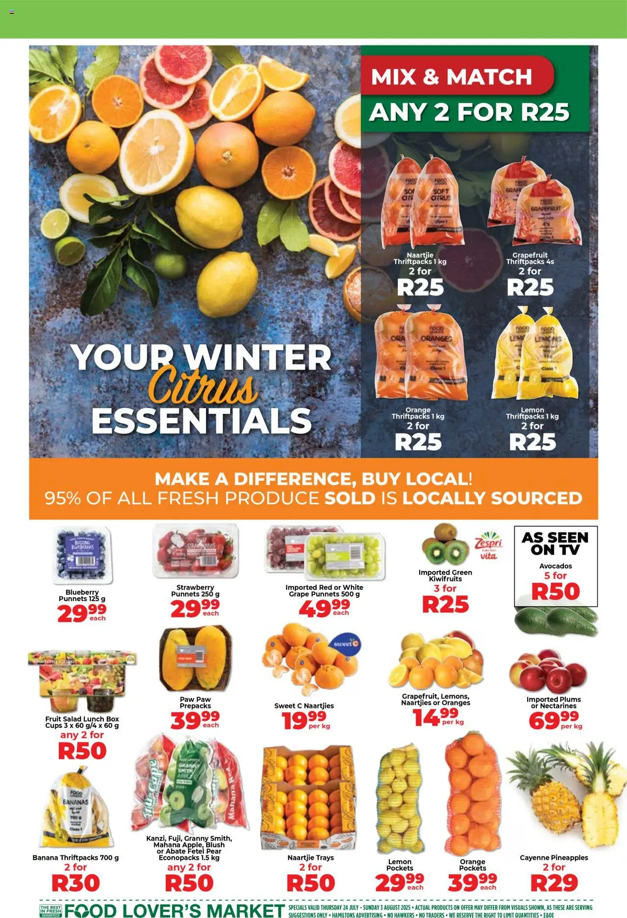 Food Lover's Market Eastern Cape - Weekly Specials from 24/07 - 03/08/2025 > Promotions - page 3