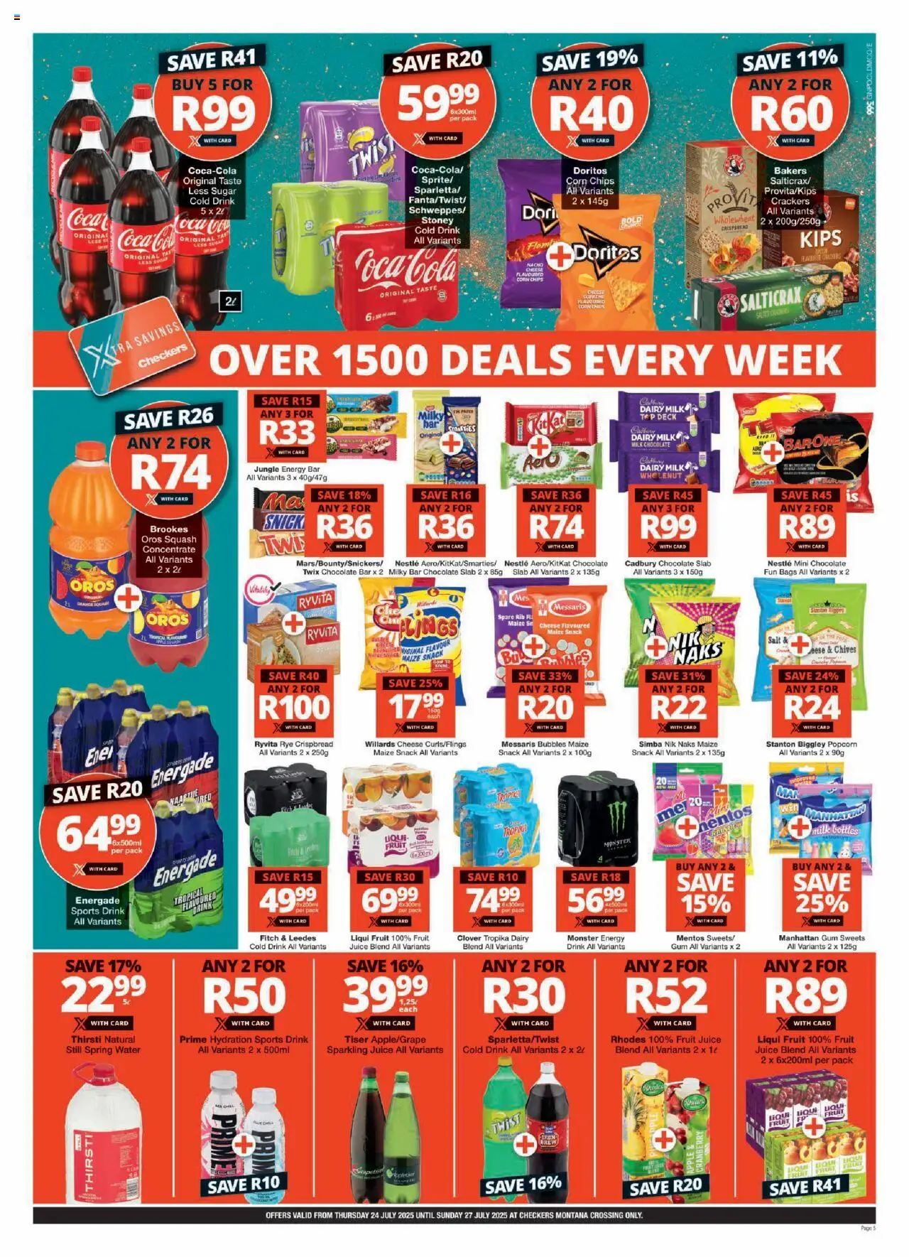 Checkers Gauteng - Montana Crossing Store Opening 24/07 - 27/07/2025 >> Catalogue - page 5 Checkers Gauteng - Montana Crossing Store Opening 24/07 - 27/07/2025 >> Catalogue - page 5