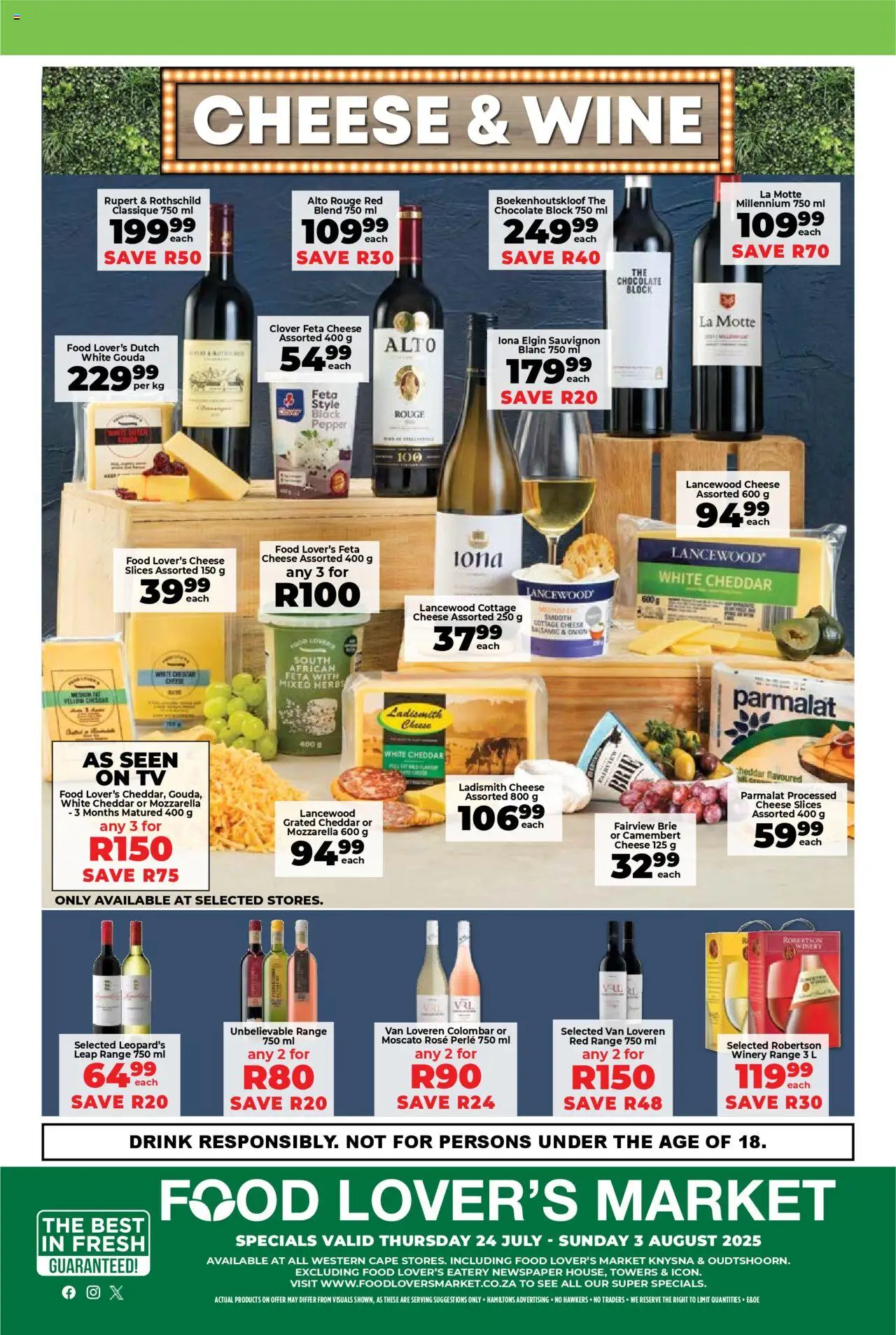 Food Lover's Market Western Cape - Weekly Specials from 24/07 - 03/08/2025 > Promotions - page 16