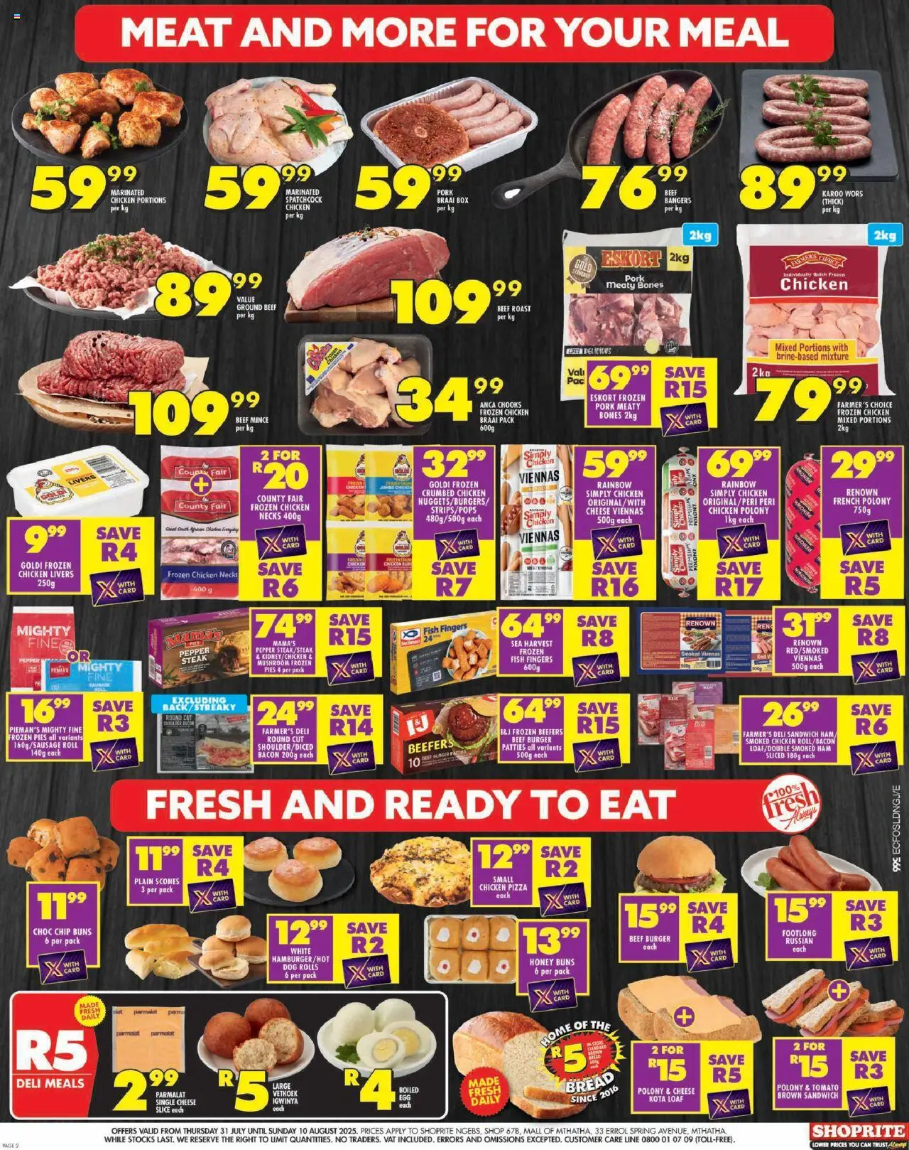 Shoprite Eastern Cape - Major Deals Grand Opening Ngebs 31/07 - 10/08/2025 >> Catalogue - page 2