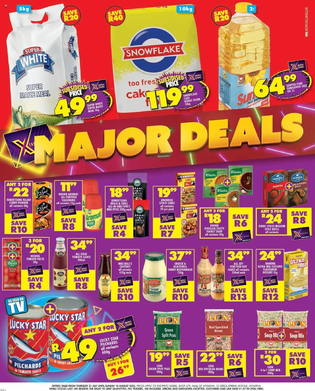 Shoprite Eastern Cape - Major Deals Grand Opening Ngebs 31/07 - 10/08/2025 >> Catalogue - page 6