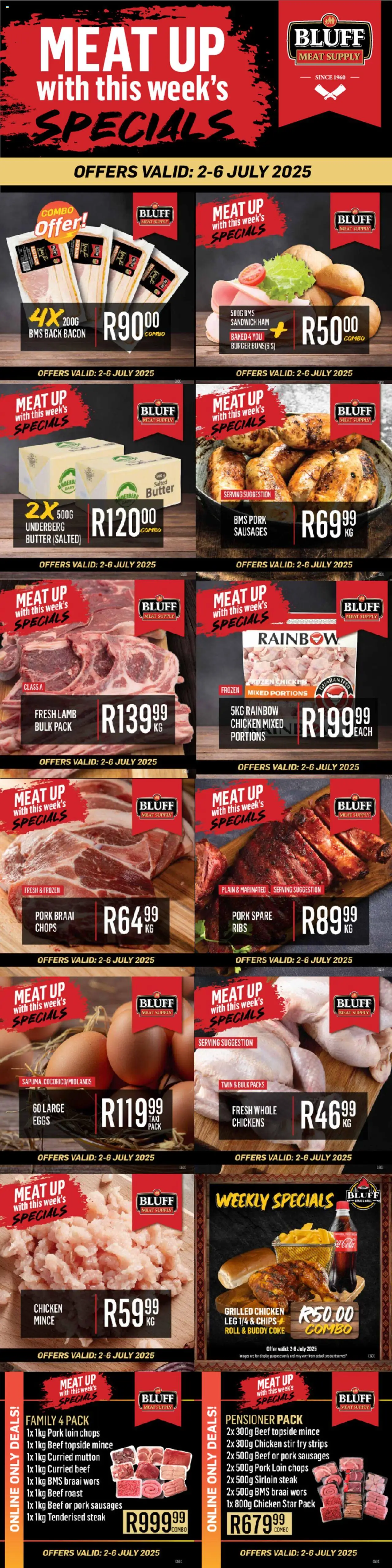 Bluff Meat Supply MEAT UP with this week's SPECIALS from 02/07 - 06/07/2025 > Promotions