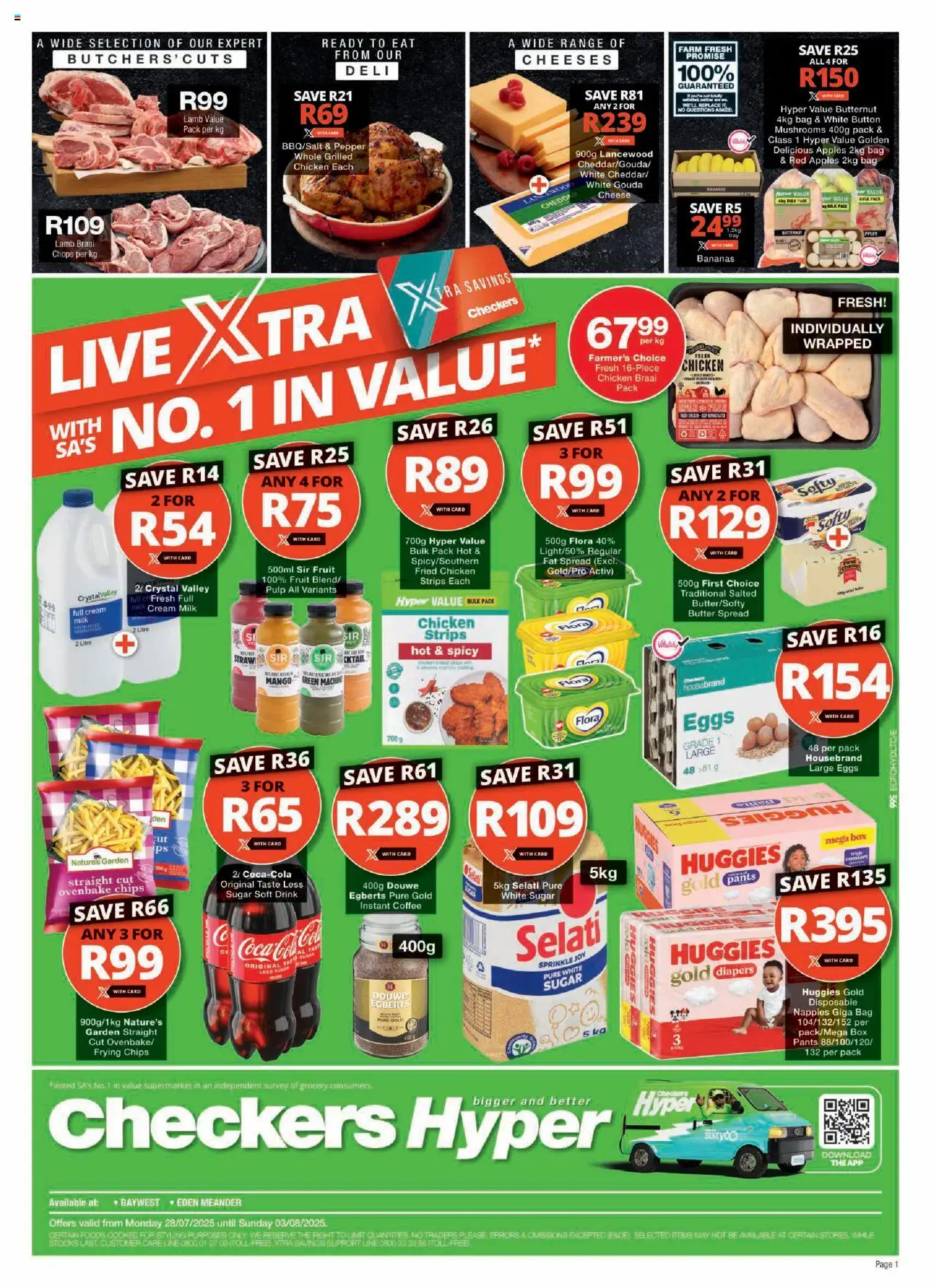 Checkers Eastern Cape - Hyper July Month-End Promotion 28/07 - 03/08/2025