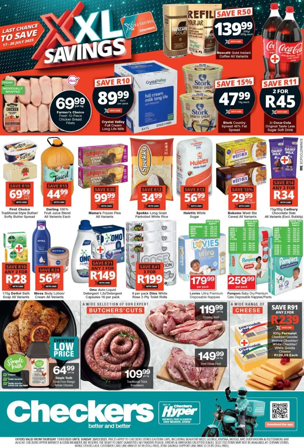 Checkers Eastern Cape - XXL Savings 17/07 - 20/07/2025 >> Catalogue