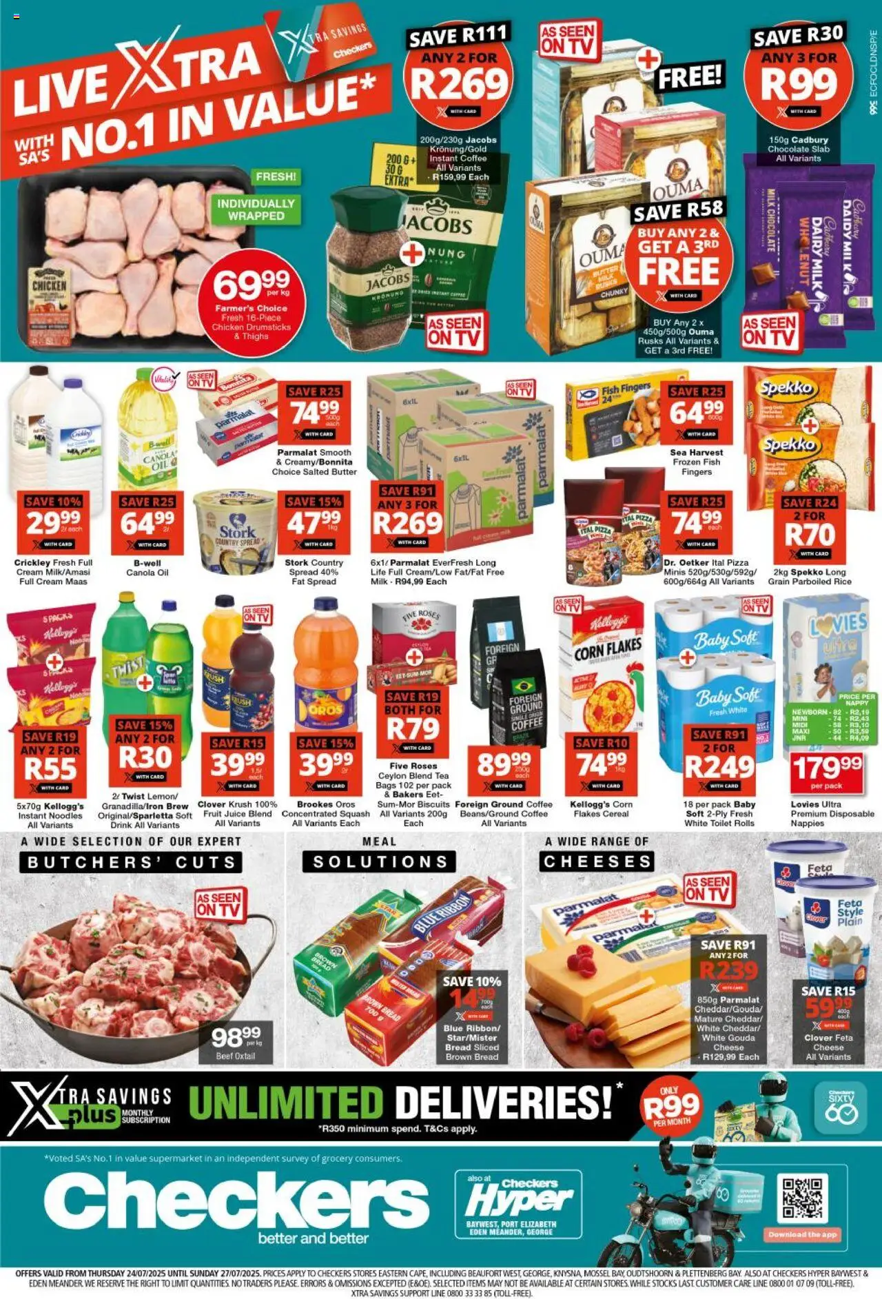 Checkers Eastern Cape - Xtra Savings 24/07 - 27/07/2025