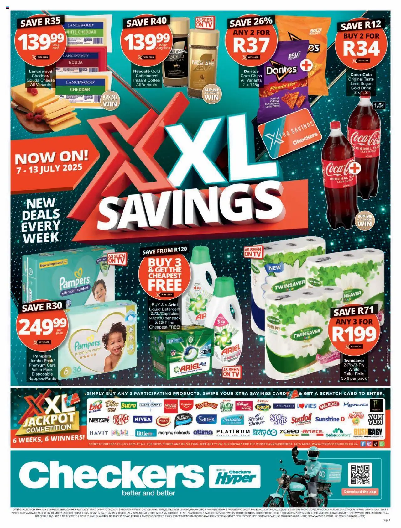 Checkers Gauteng - XXL Savings 07/07 - 13/07/2025 >> Catalogue