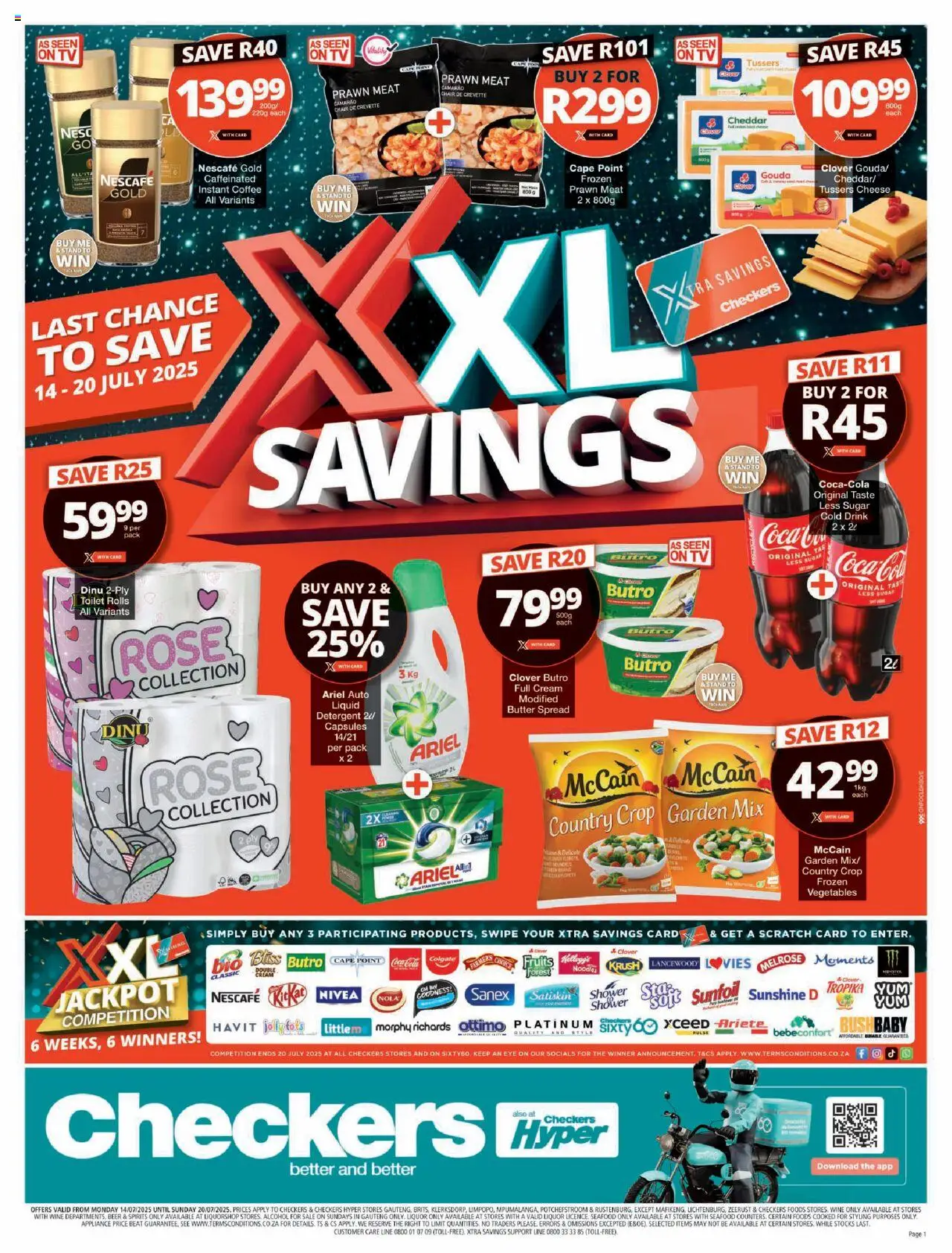 Checkers Gauteng - XXL Savings Week 6 Deals 14/07 - 20/07/2025 >> Catalogue