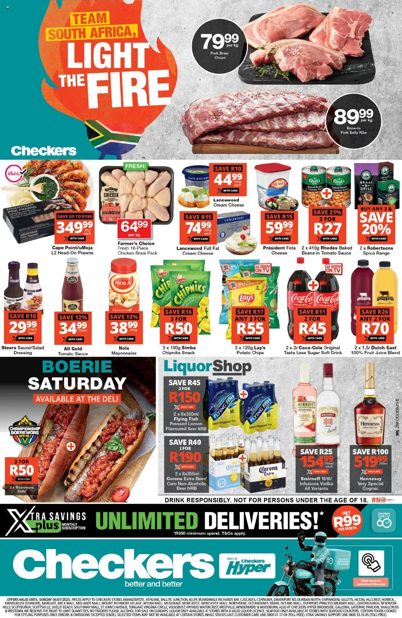 Checkers KwaZulu-Natal - Braai Weekend Promotion 04/07 - 06/07/2025 >> Catalogue