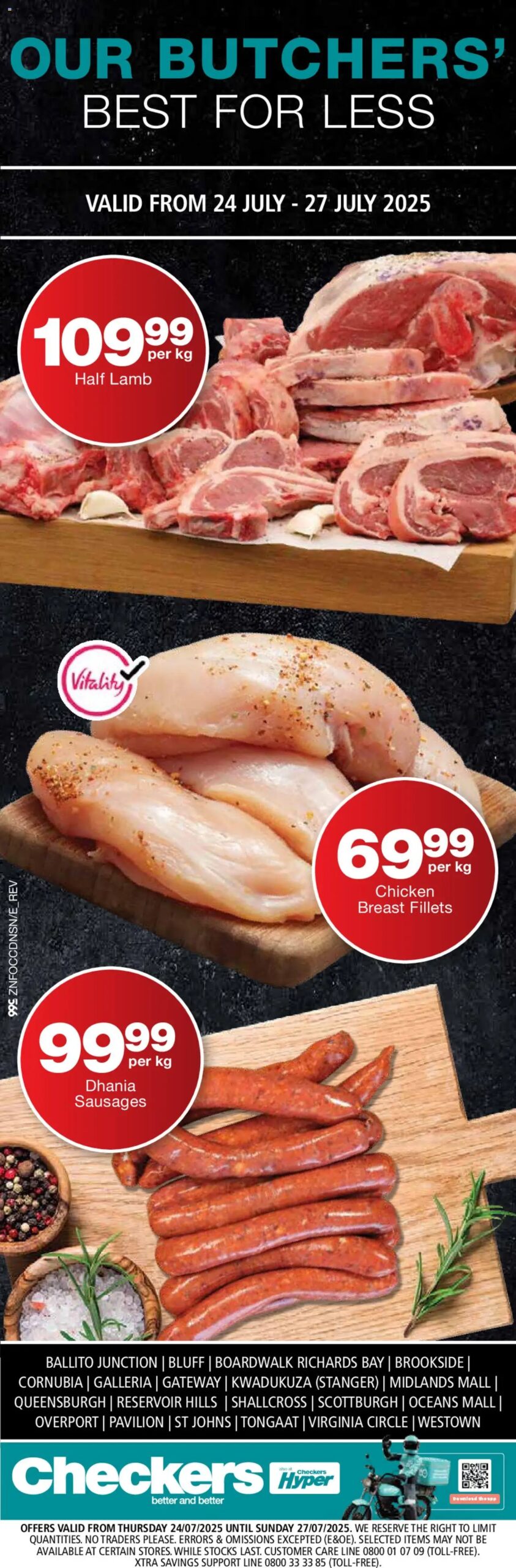Checkers KwaZulu-Natal - Butchery Promotion 24/07 - 27/07/2025