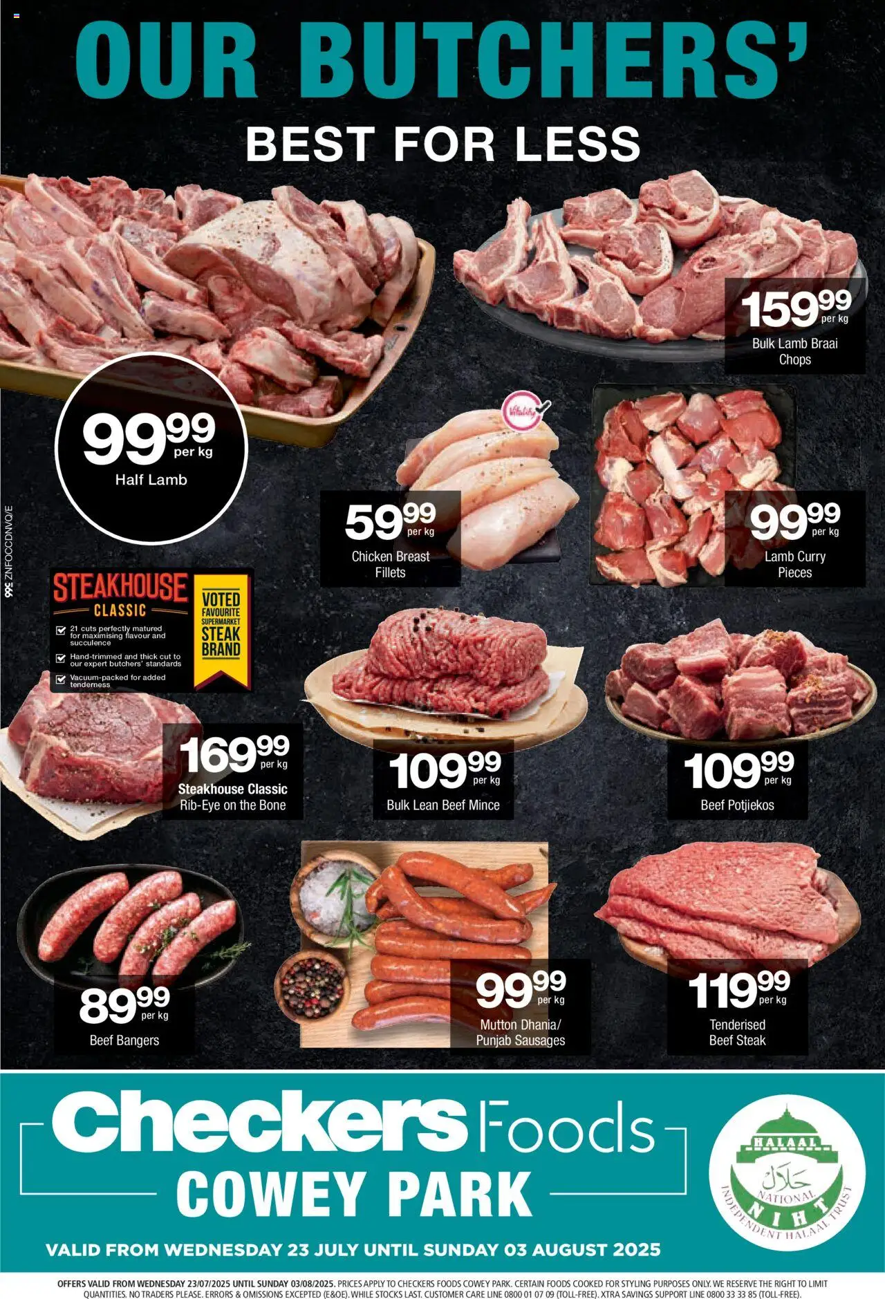Checkers KwaZulu-Natal - Foods Cowey Park Butchery Promotion 23/07 - 03/08/2025 >> Catalogue