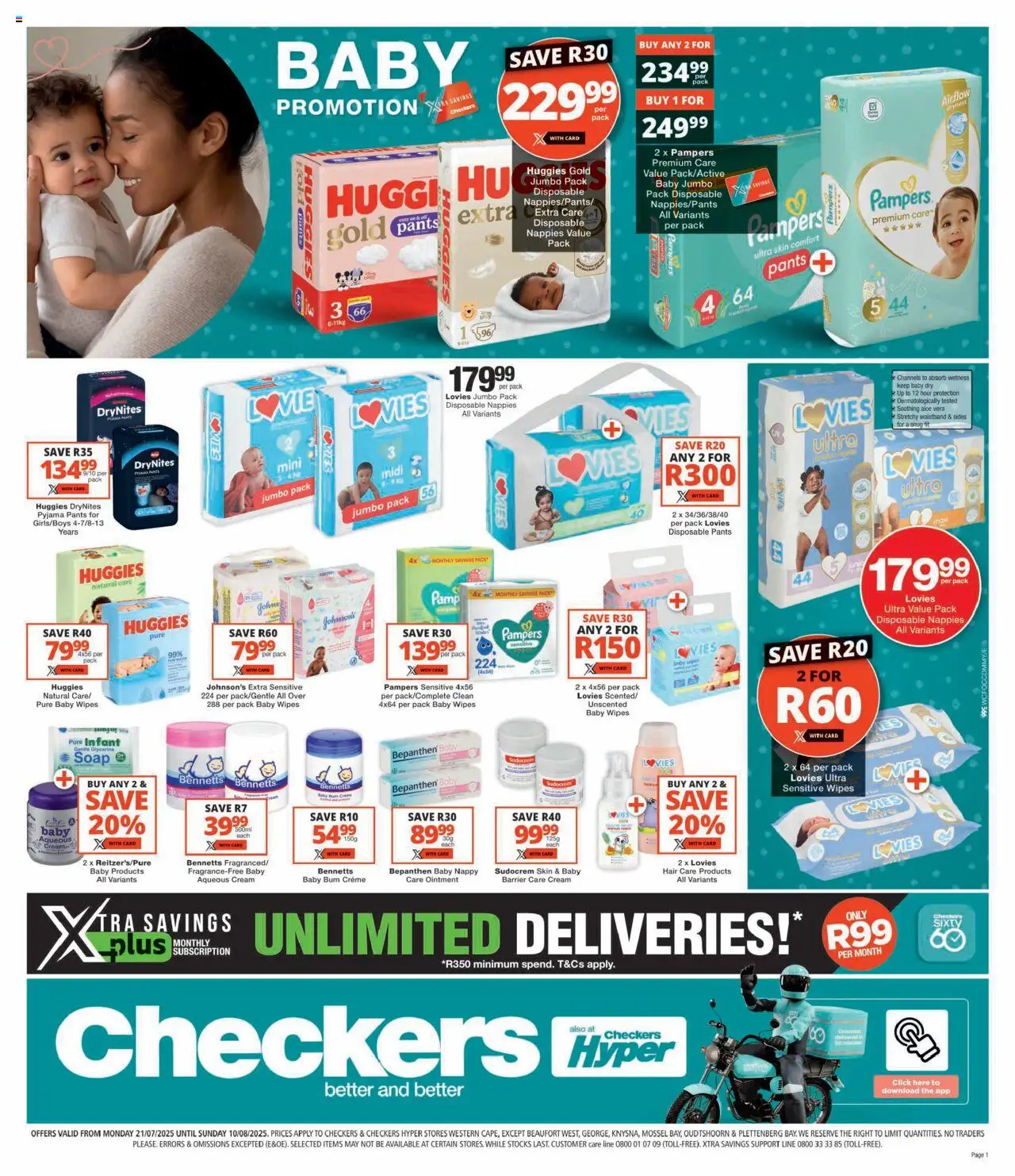Checkers Western Cape - Baby Promotion 21/07 - 10/08/2025 >> Catalogue