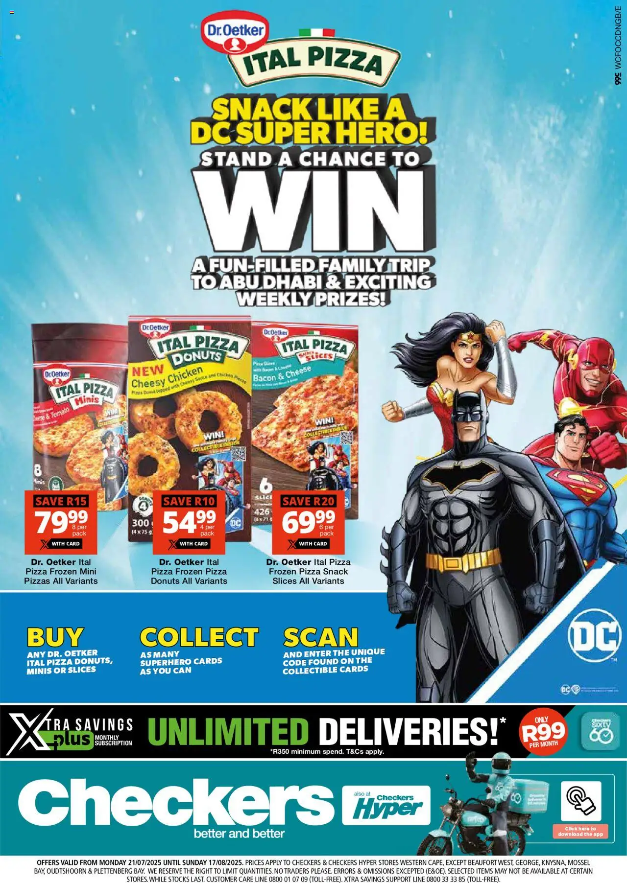 Checkers Western Cape - Ital Pizza Promotion 21/07 - 17/08/2025 >> Catalogue