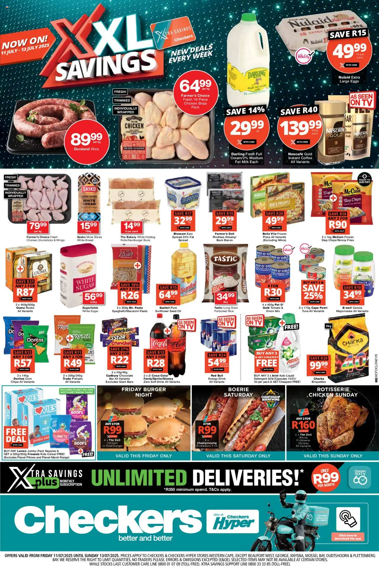 Checkers Western Cape - XXL Savings 11/07 - 13/07/2025 >> Catalogue