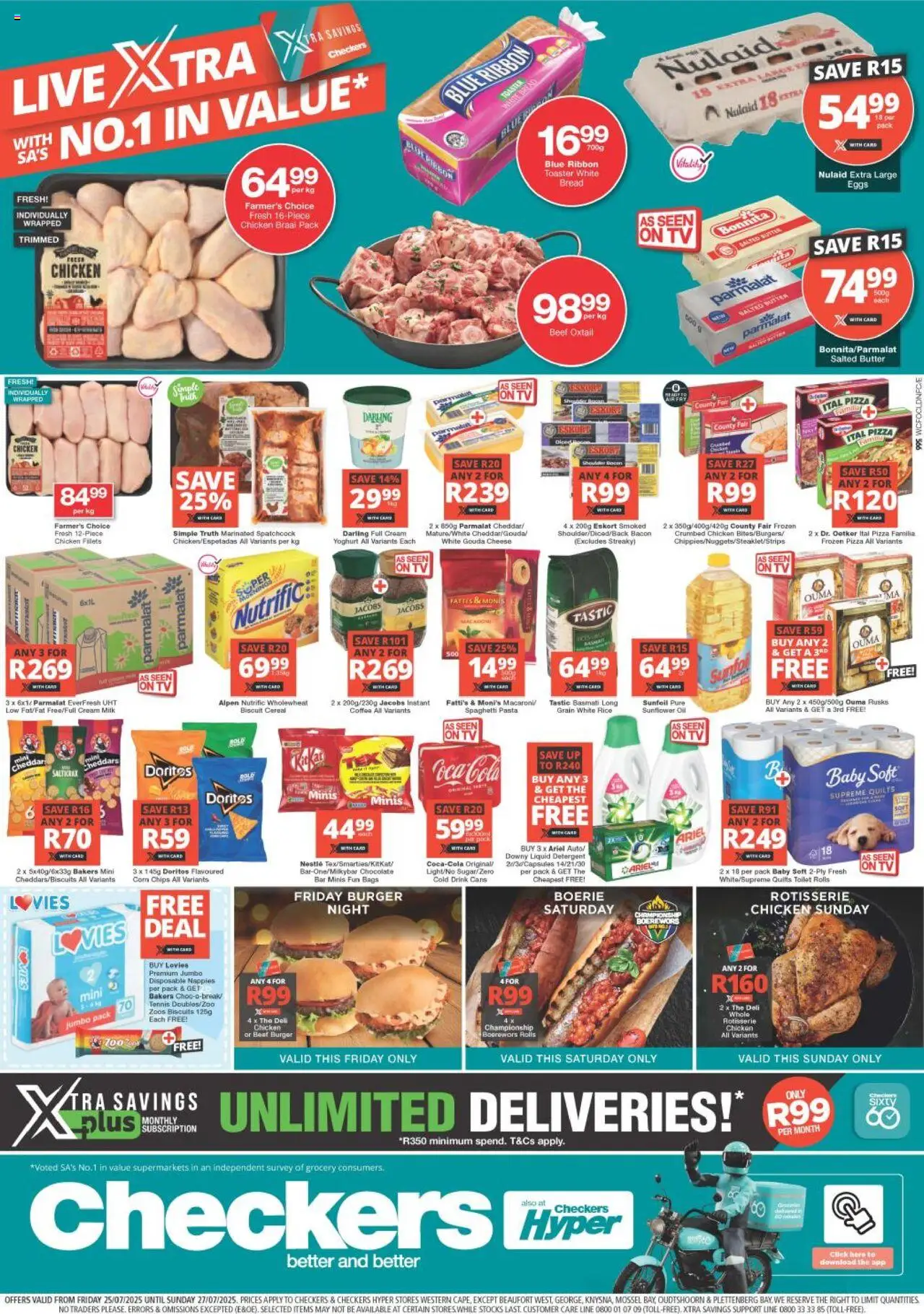 Checkers Western Cape - Xtra Savings 25/07 - 27/07/2025