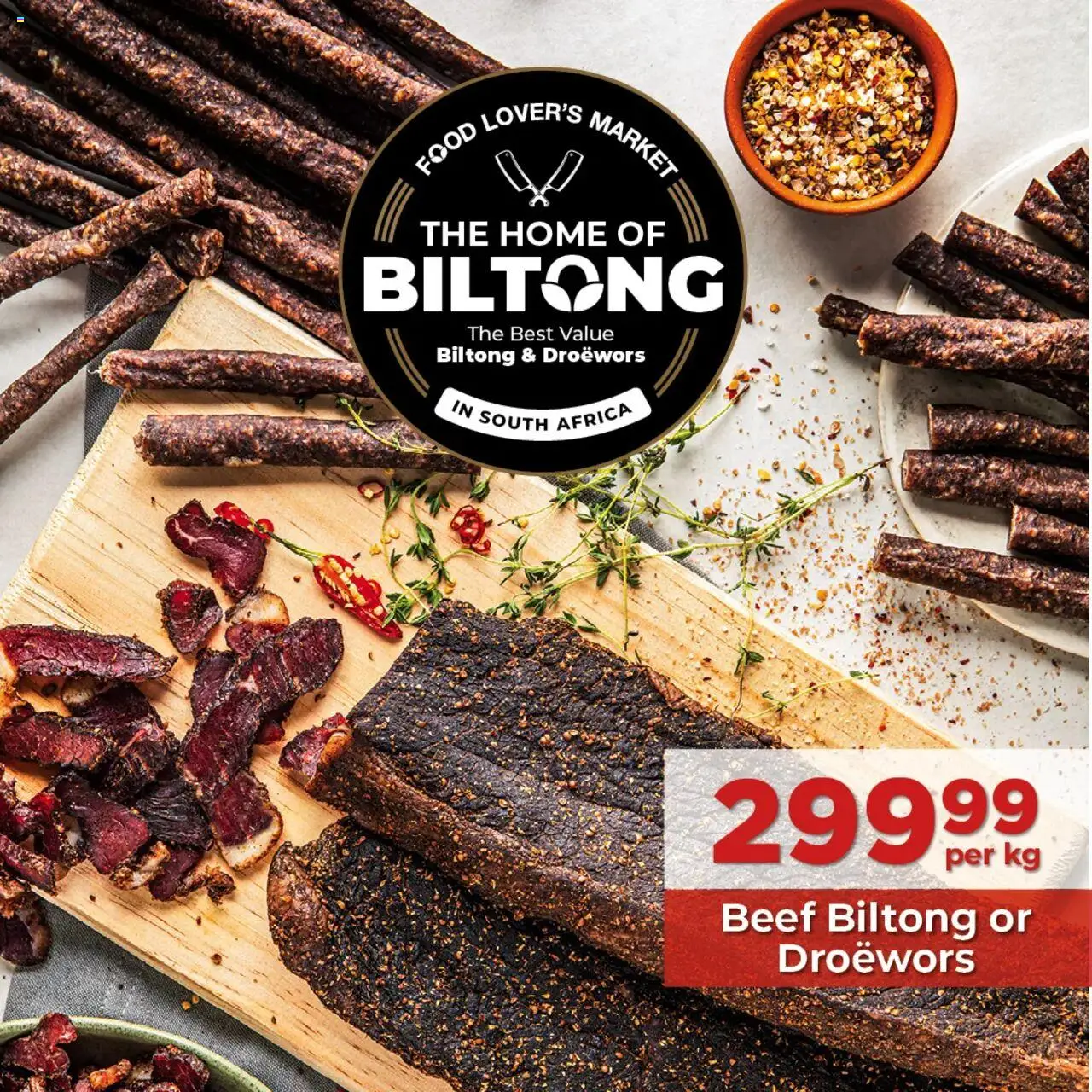 Food Lover's Market Home of Biltong Promotion from 14/07 - 02/11/2025 > Promotions