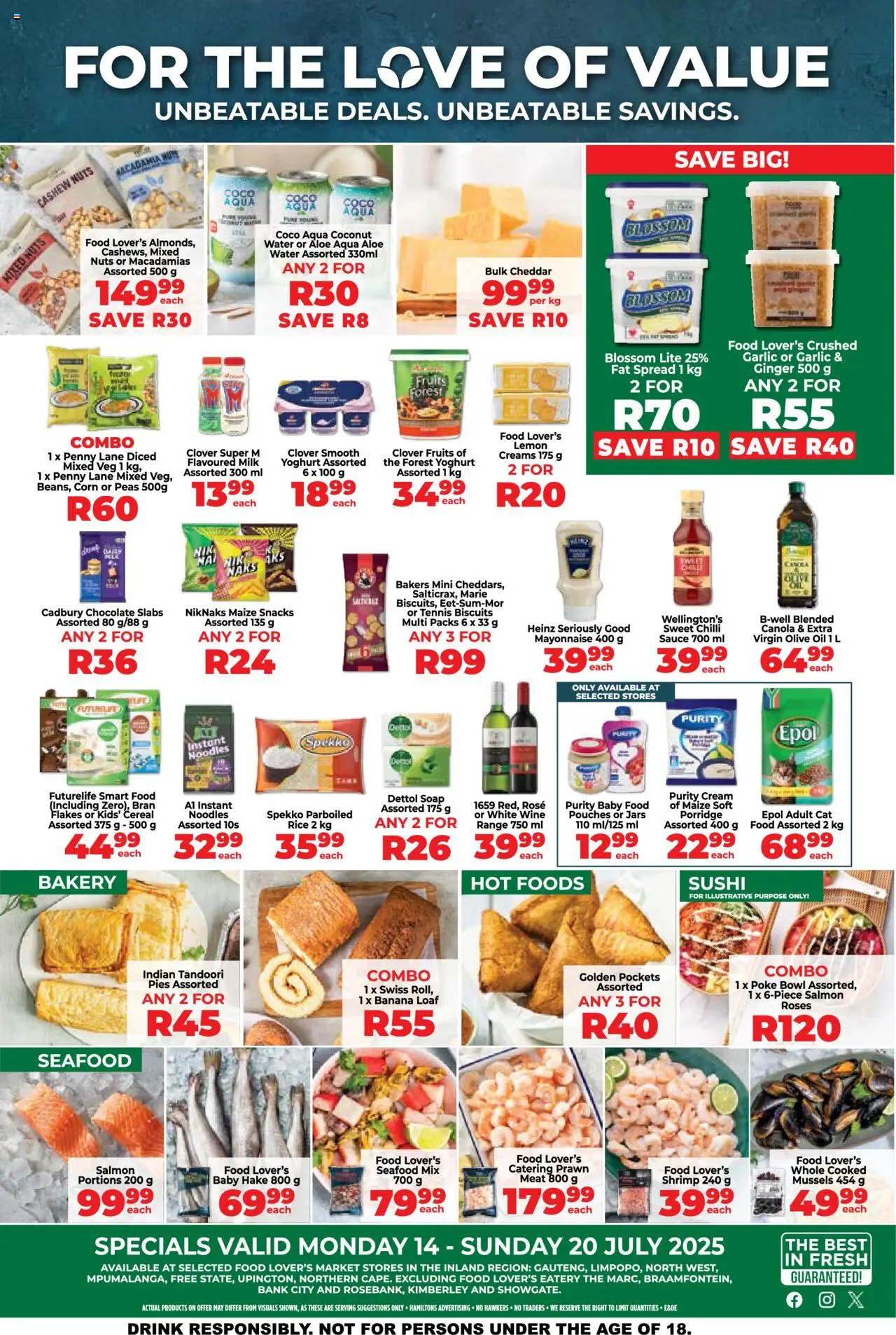 Food Lover's Market Inland Provinces - Weekly Specials from 14/07 - 20/07/2025 > Promotions