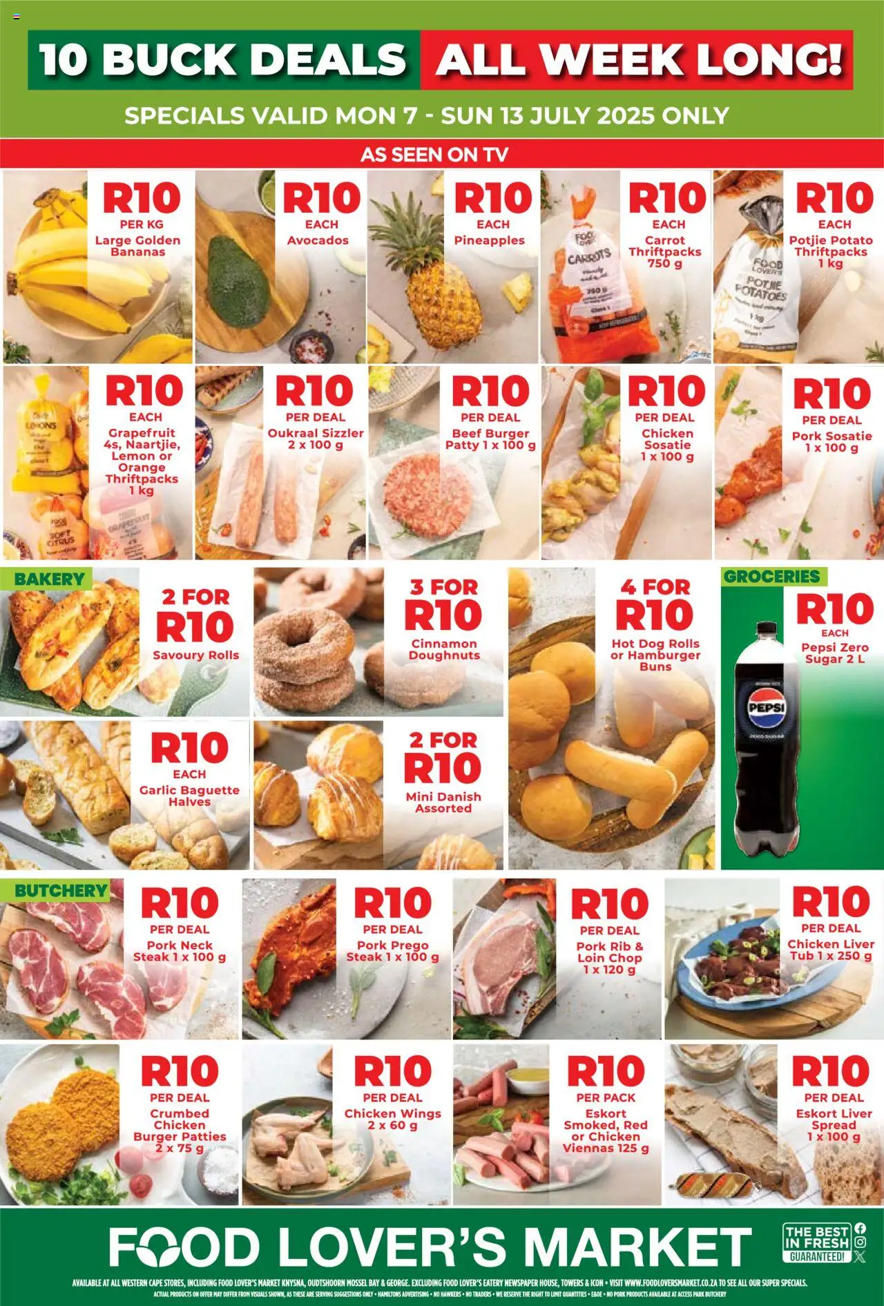 Food Lover's Market Western Cape - 10 Buck from 07/07 - 13/07/2025 > Promotions