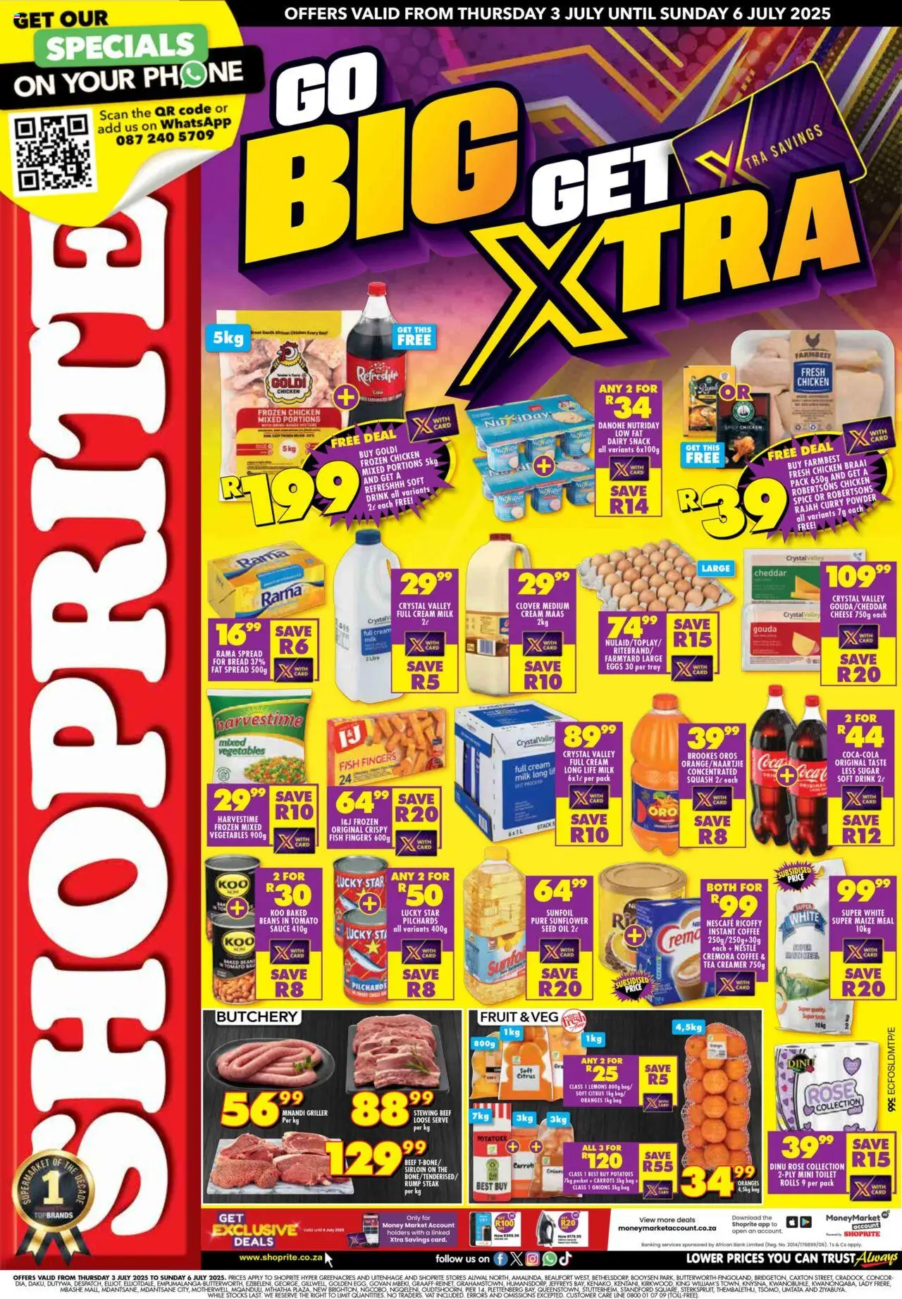 Shoprite Eastern Cape - Big Xtra Savings 03/07 - 06/07/2025 >> Catalogue