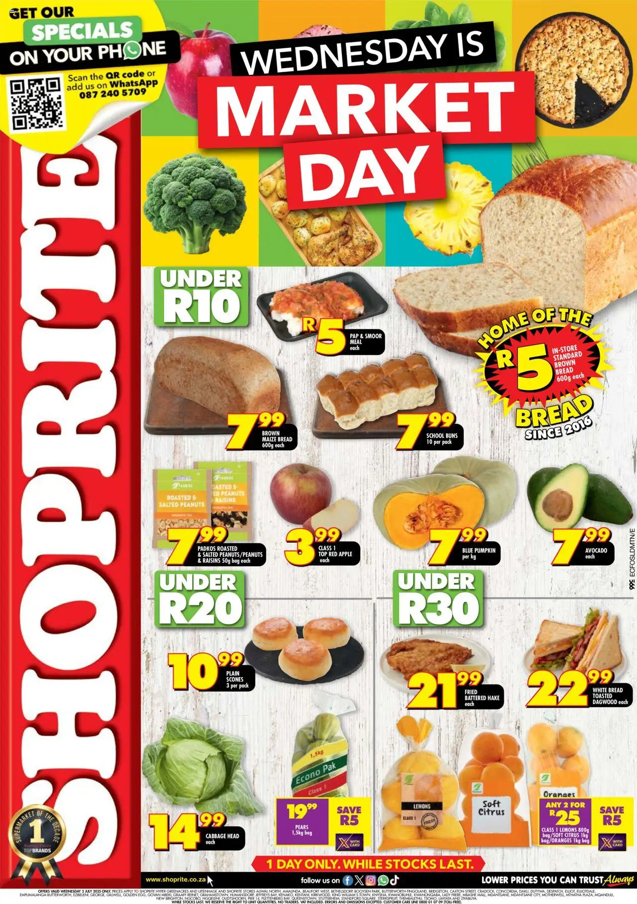 Shoprite Eastern Cape - Market Day Deals 02/07 - 02/07/2025 >> Catalogue